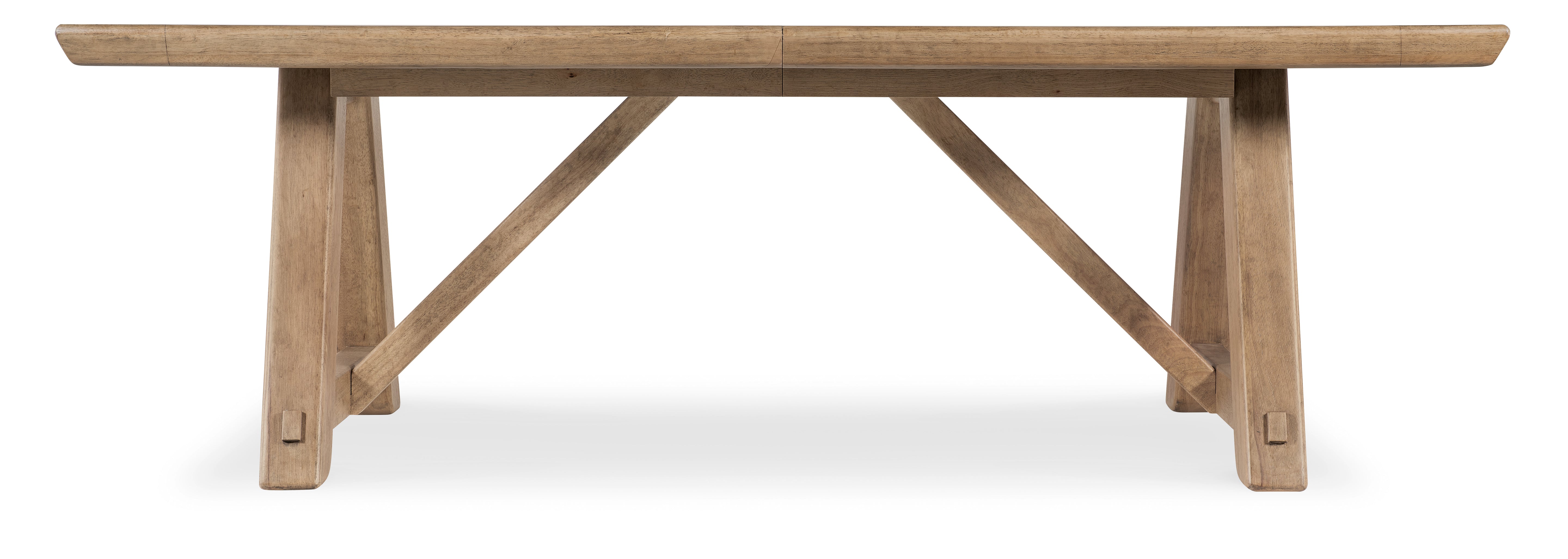 Hooker Furniture Vineyard Row Rectangle Dining Table with Two 20-inch Leaves