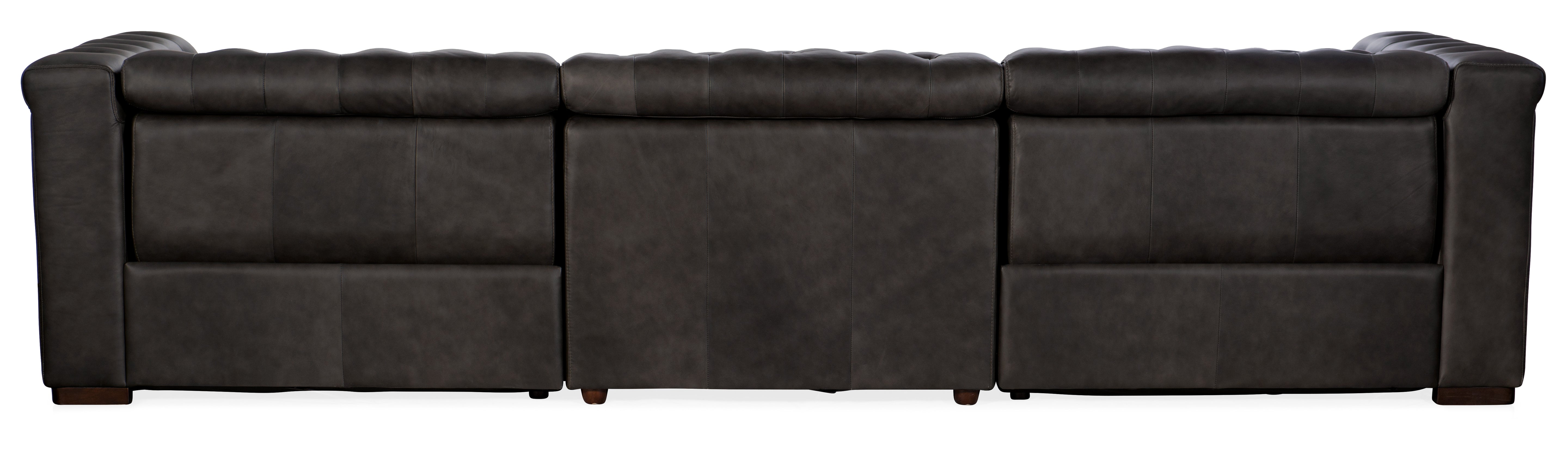 Hooker Furniture Savion Grandier Power Recliner Sofa with Power Headrest in Grey