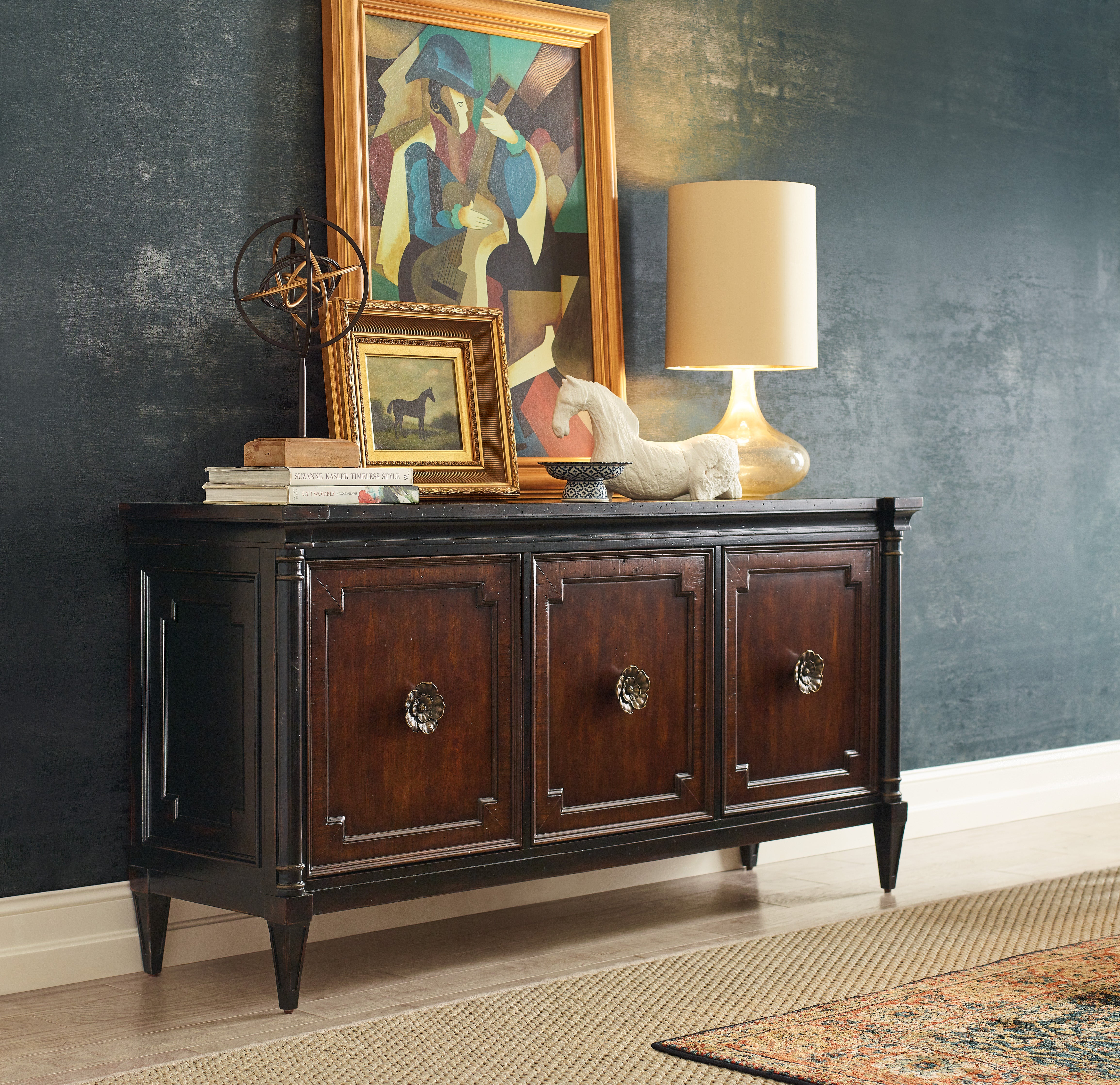 Hooker Furniture Charleston Entertainment Console in Black