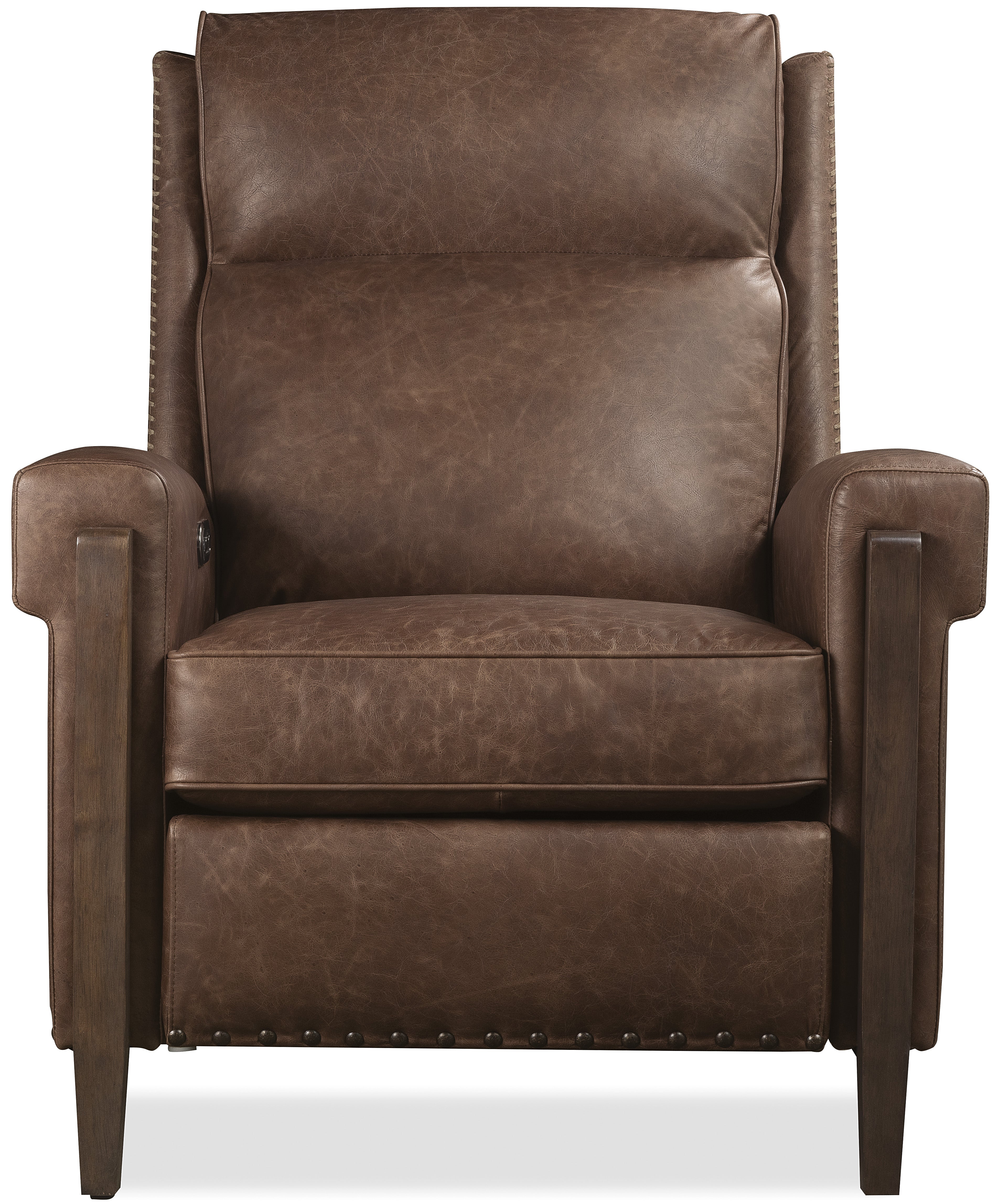 Hooker Furniture Whitton Power Recliner with Power Headrest in Brown