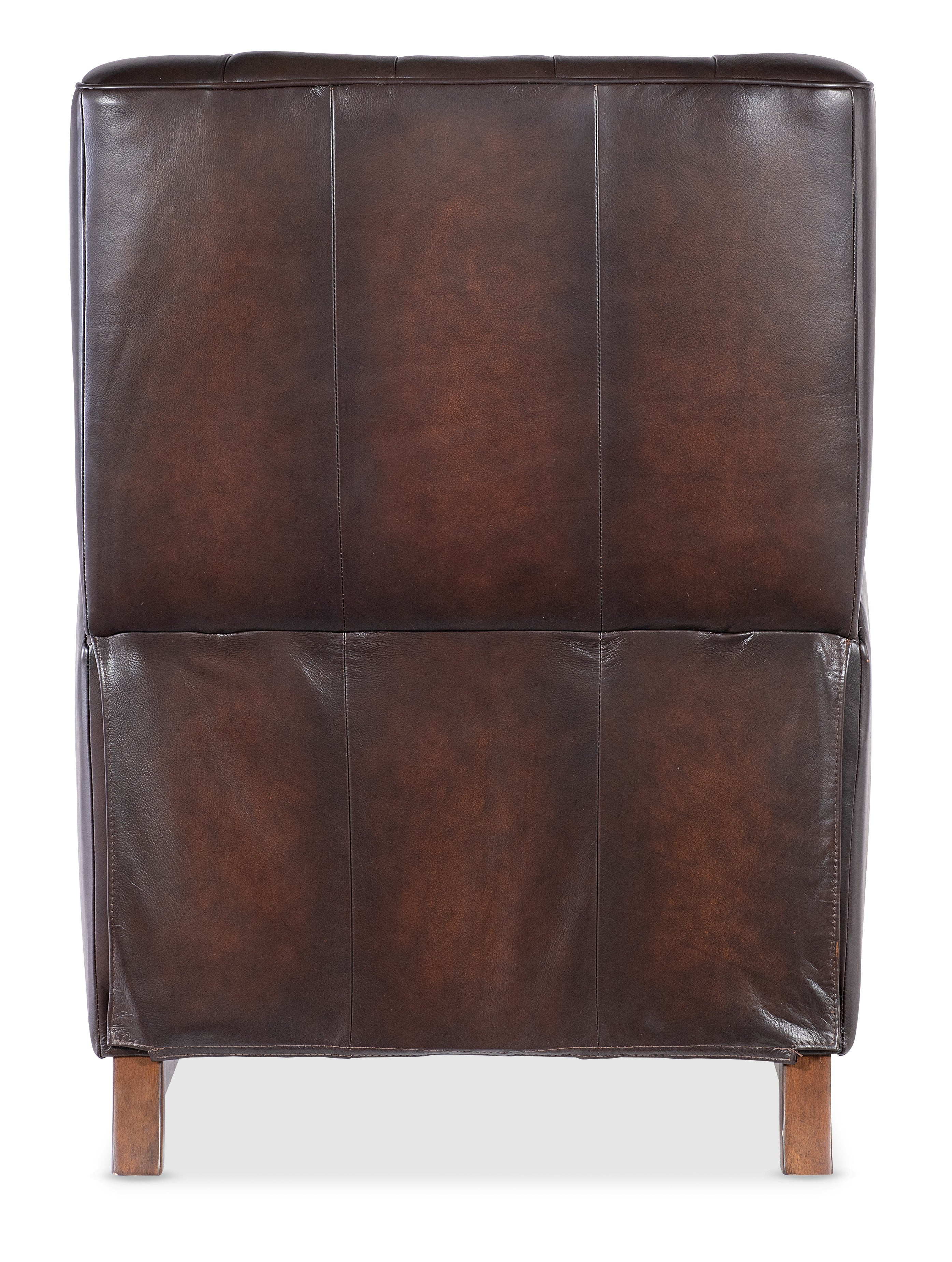 Hooker Furniture Henderson Press Back Recliner in Brown