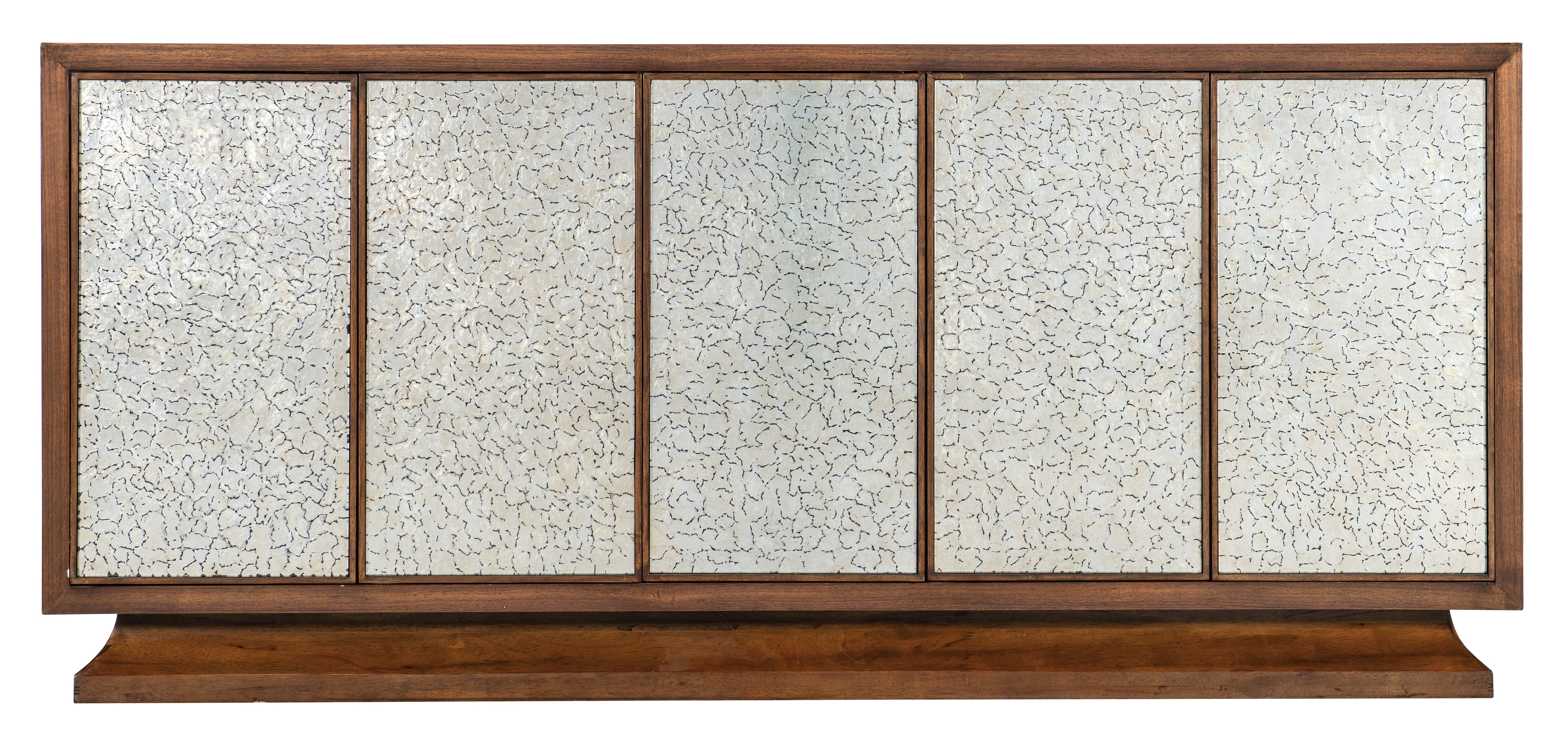 Hooker Furniture Melange Lloyds Leopard Entertainment Credenza in Medium Wood
