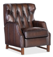 Hooker Furniture Henderson Press Back Recliner in Brown
