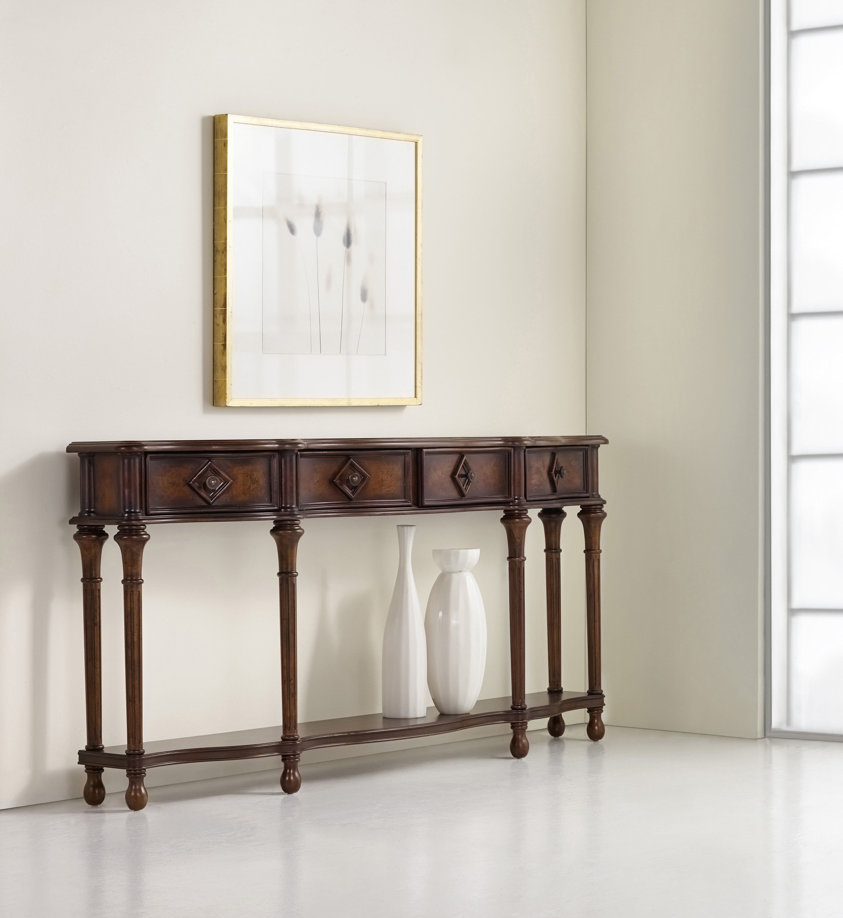 Hooker Furniture 72'' Hall Console in Dark Wood