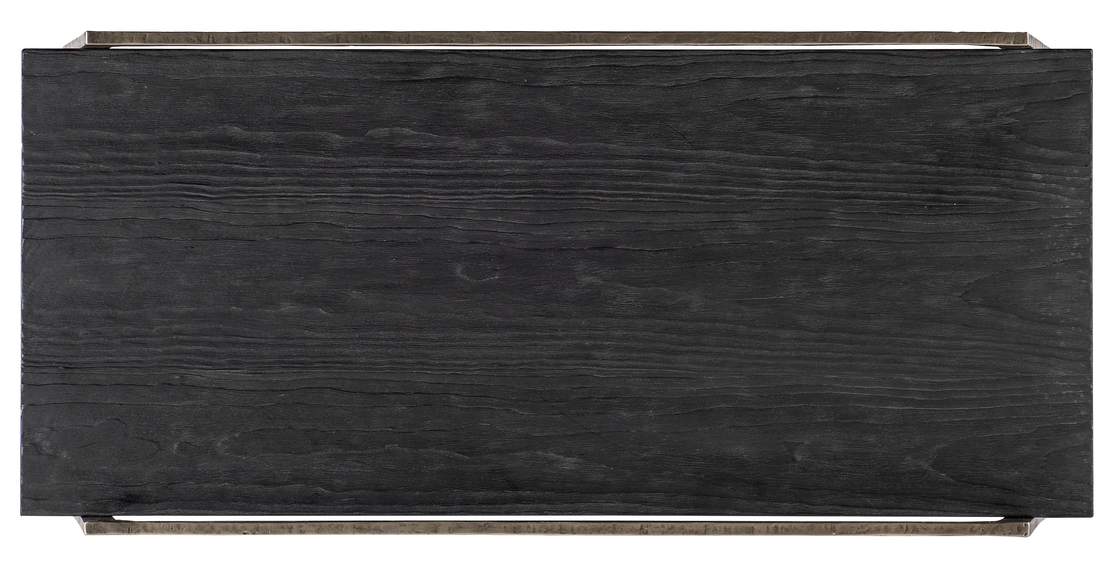 Hooker Furniture Chapman Shou Sugi Ban Rectangle Cocktail Table in Blacks