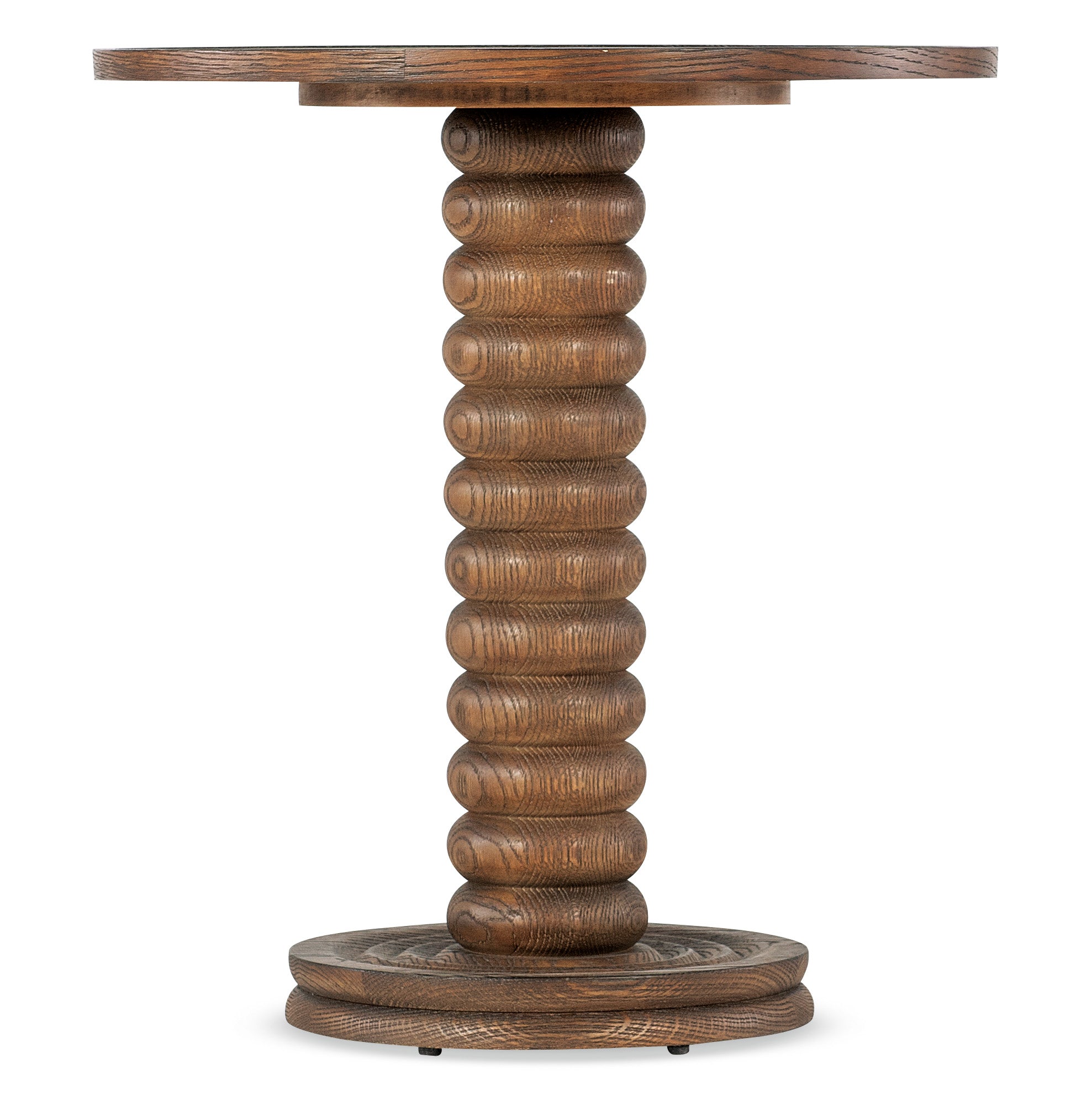 Hooker Furniture Commerce and Market Spindle Accent Table in Medium Wood