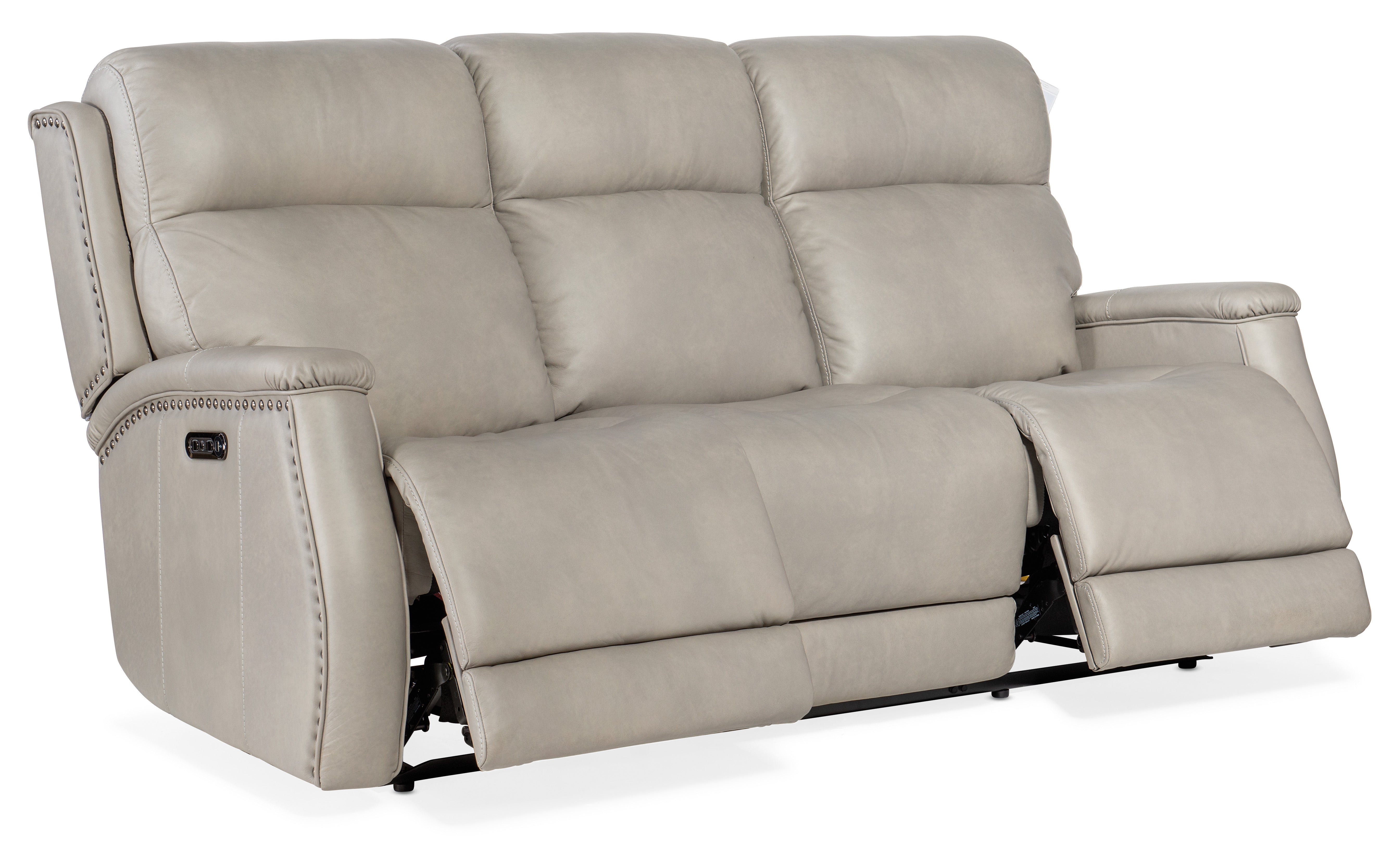 Hooker Furniture Rhea Zero Gravity Power Recline Sofa with Power Headrest in Grey