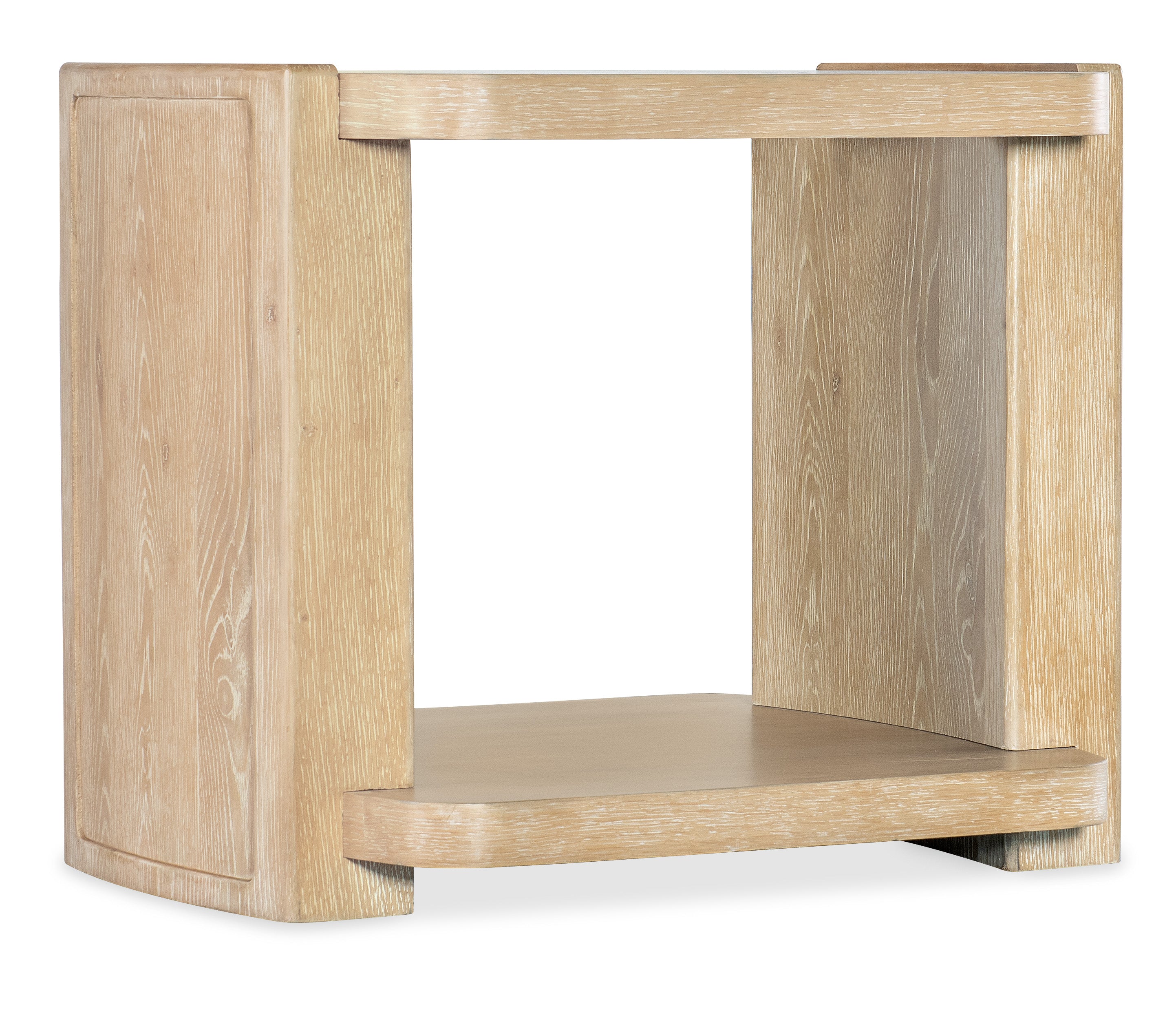 Hooker Furniture Retreat End Table in Light Brown