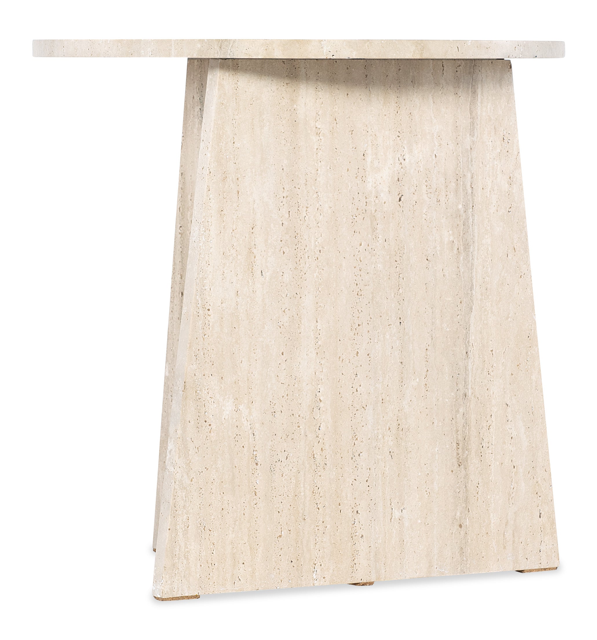 Hooker Furniture Melange Cirque End Table in Whites/Creams/Beiges
