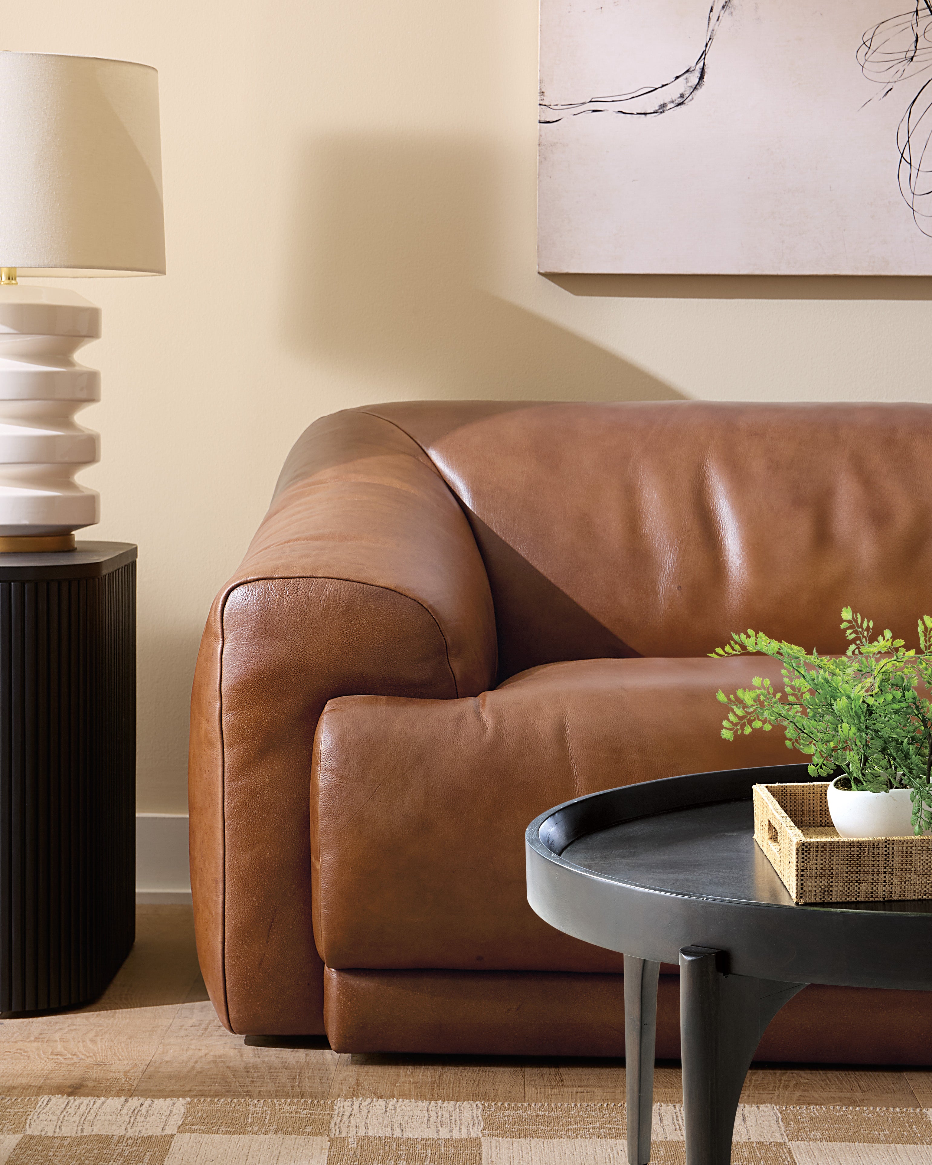 Hooker Furniture Fleetwood 2-Seat Sofa in Brown