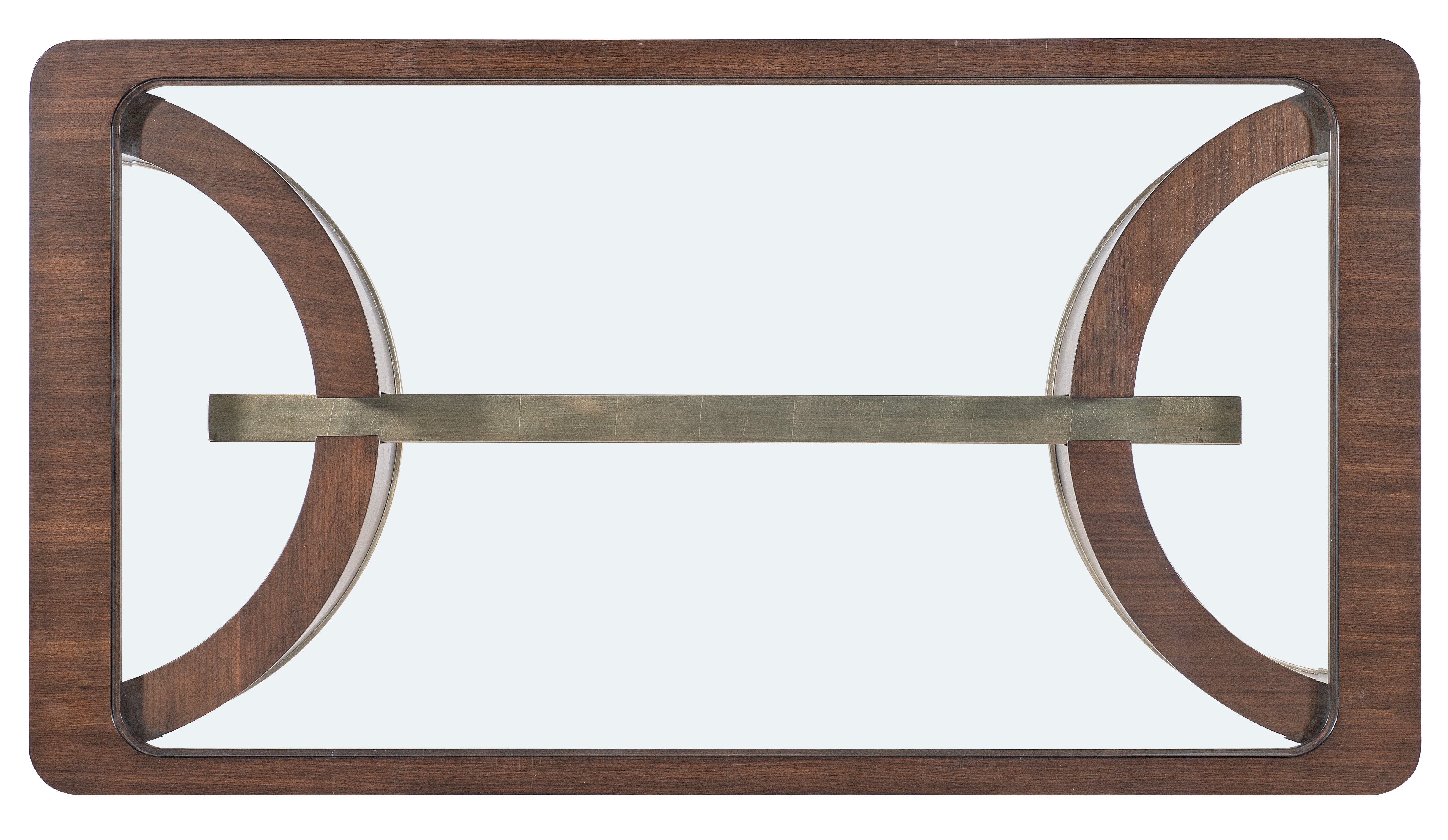 Hooker Furniture Melange Contours Cocktail Table in Dark Wood