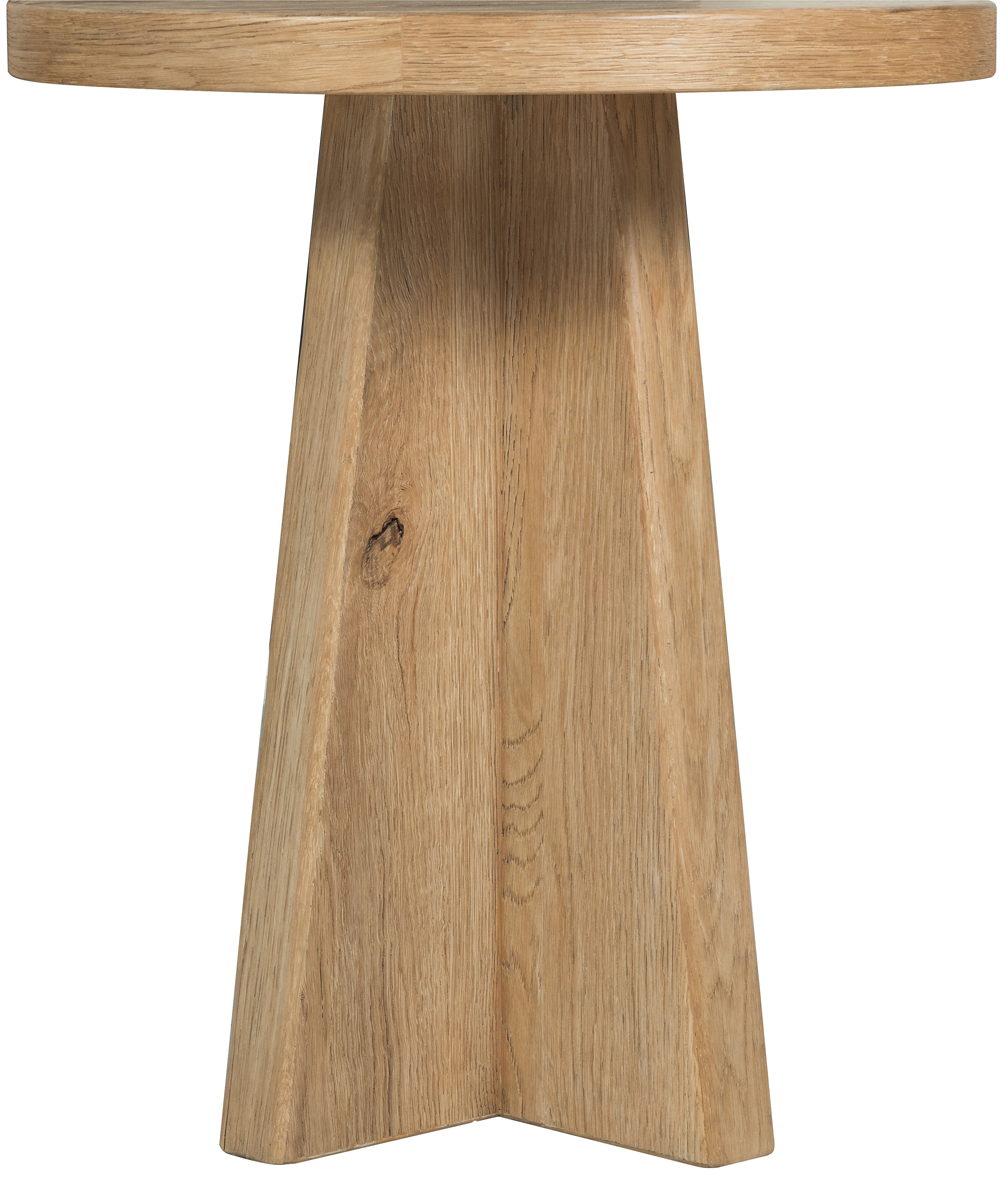 Hooker Furniture Driftwood Round End Table in Light Wood