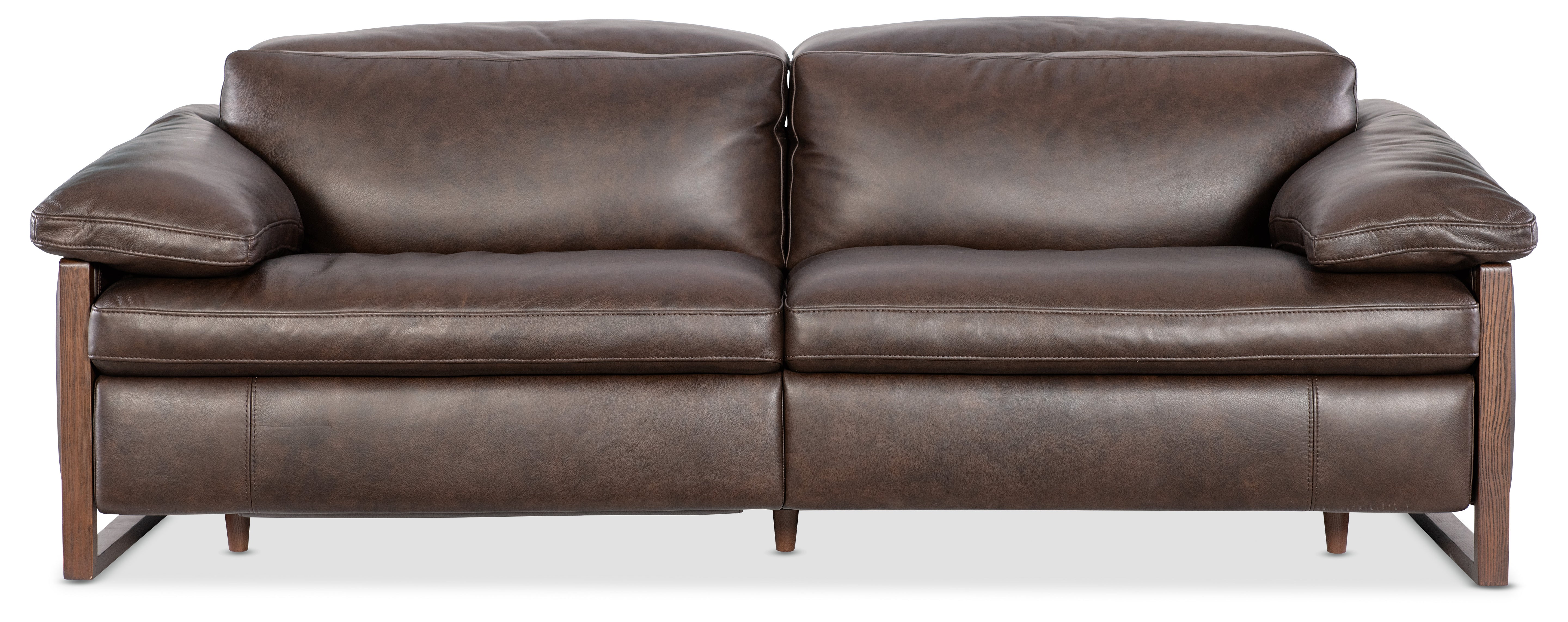 Hooker Furniture Jericho Power Sofa with Power Headrest in Brown