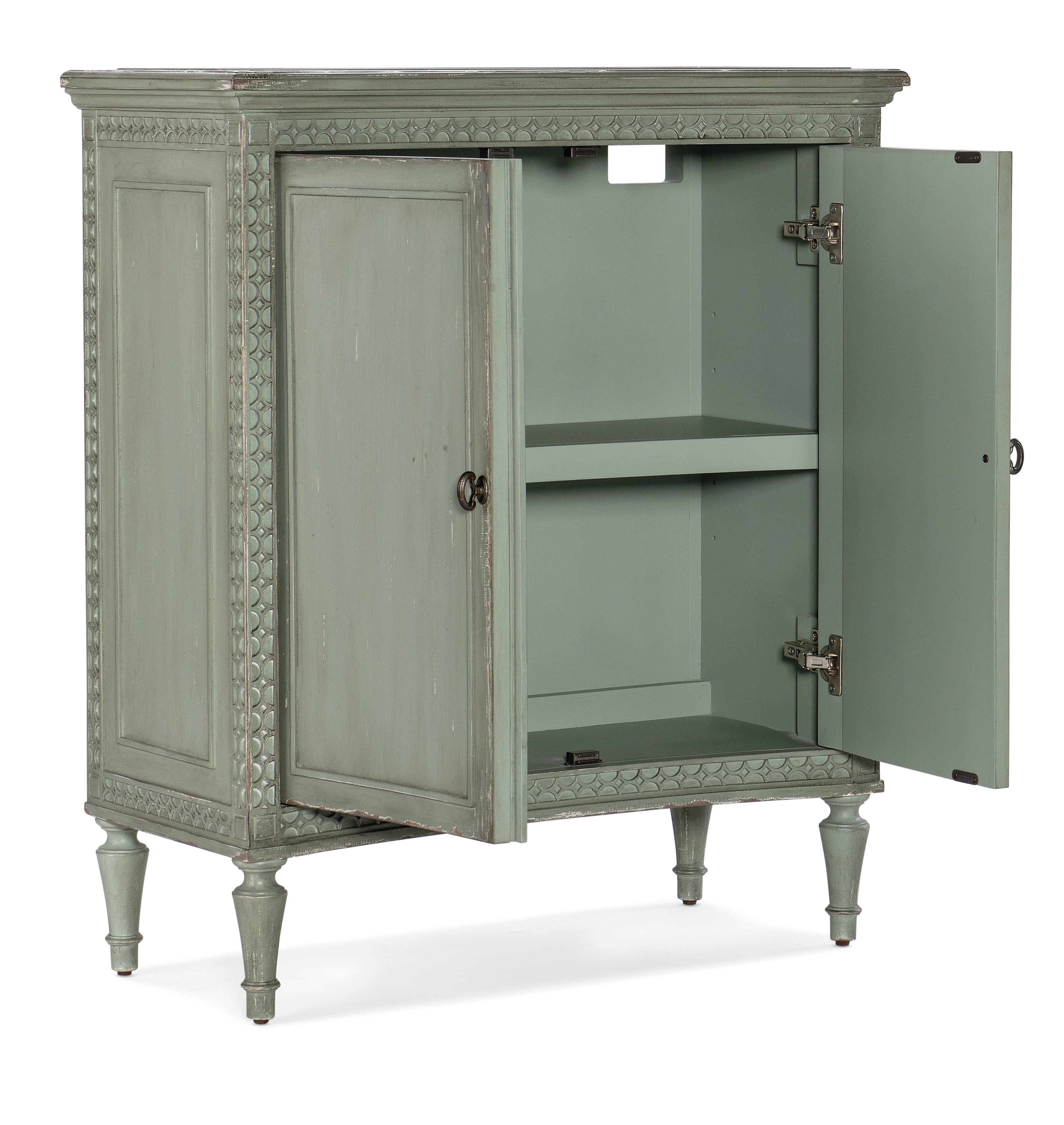 Hooker Furniture Charleston Two-Door Accent Chest in Greens