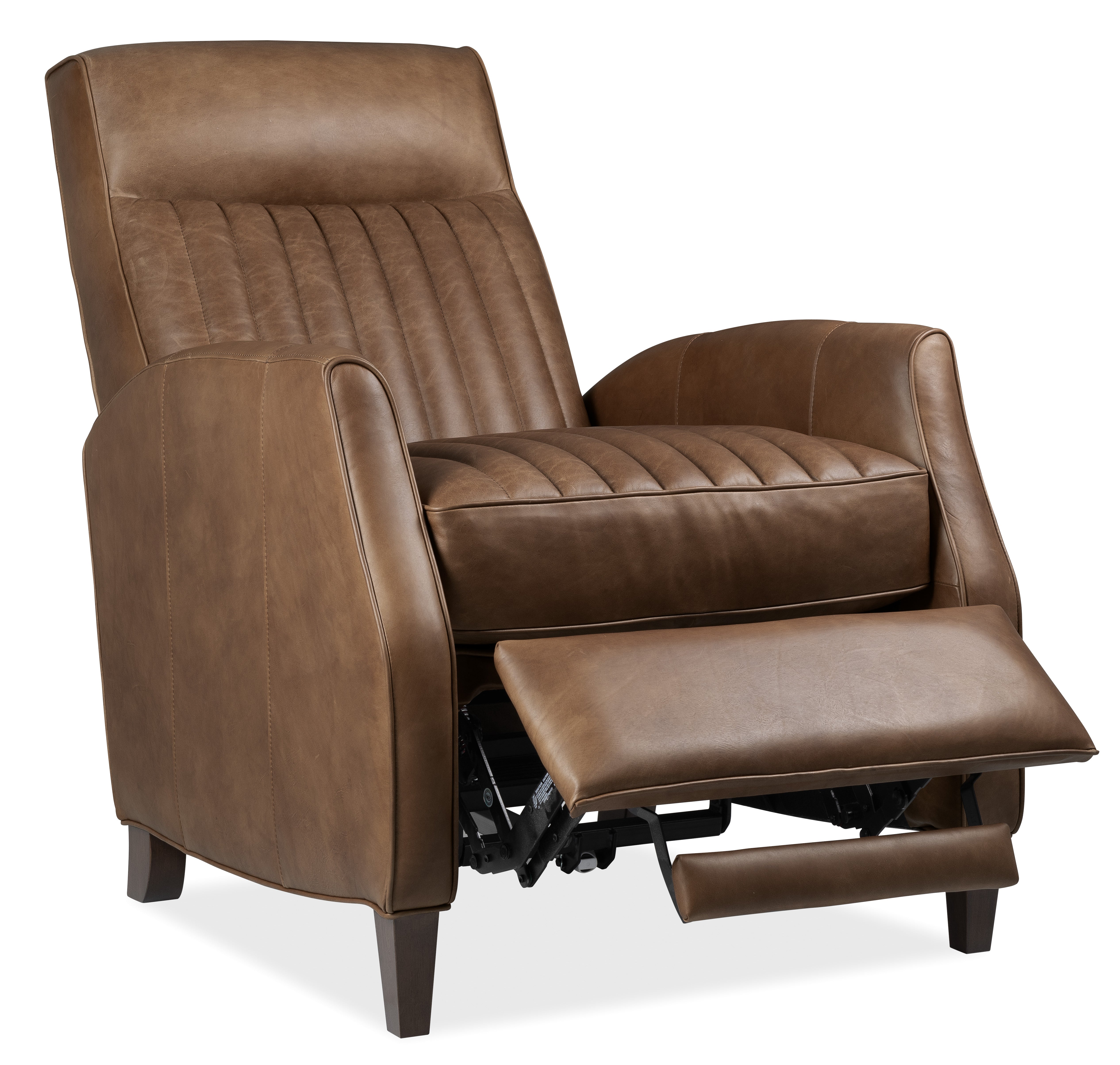 Hooker Furniture Denver Push Back Recliner in Brown