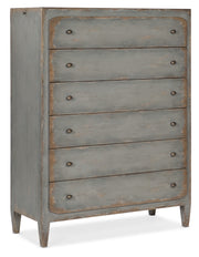 Hooker Furniture Ciao Bella Six-Drawer Chest- Speckled Gray