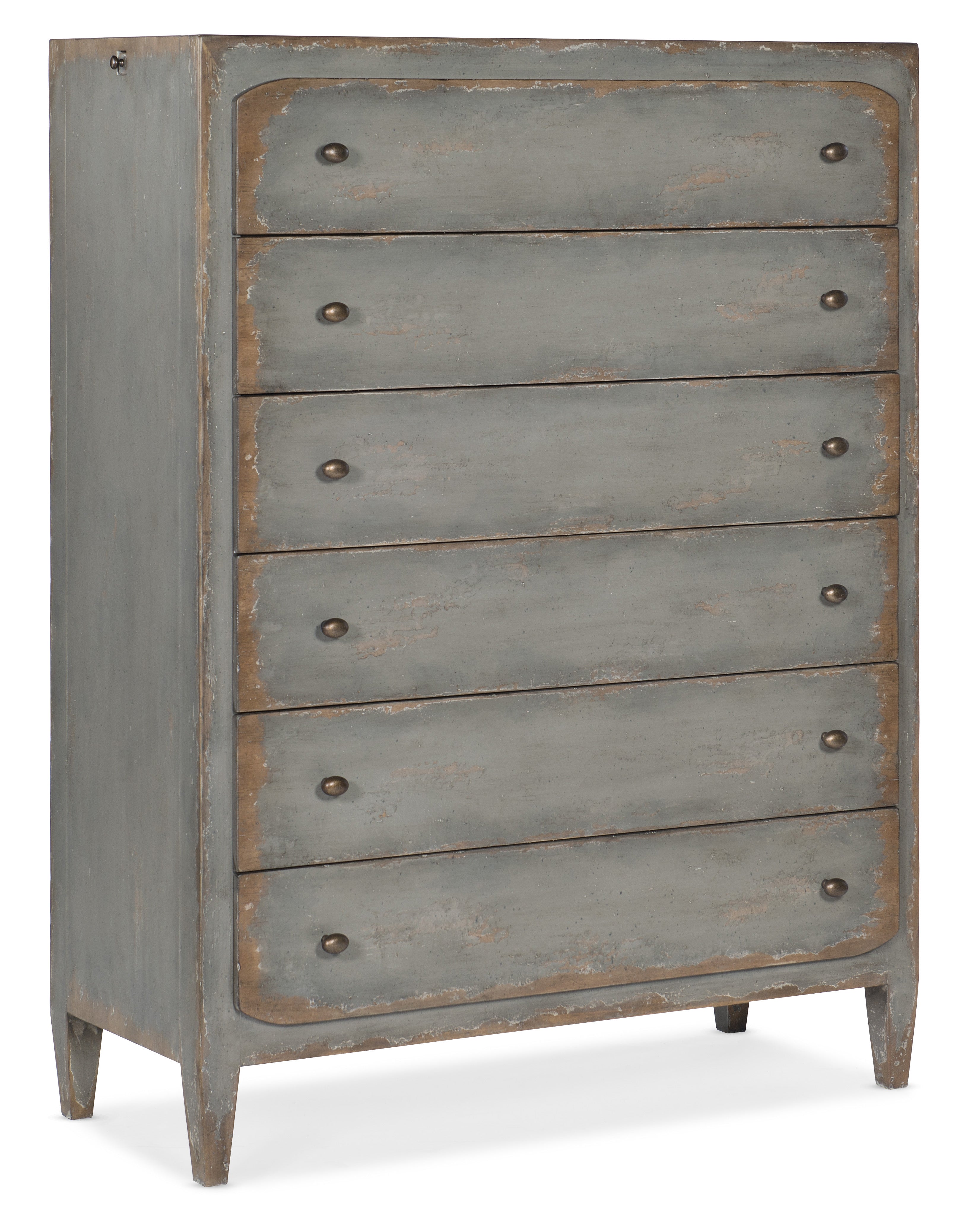 Hooker Furniture Ciao Bella Six-Drawer Chest- Speckled Gray