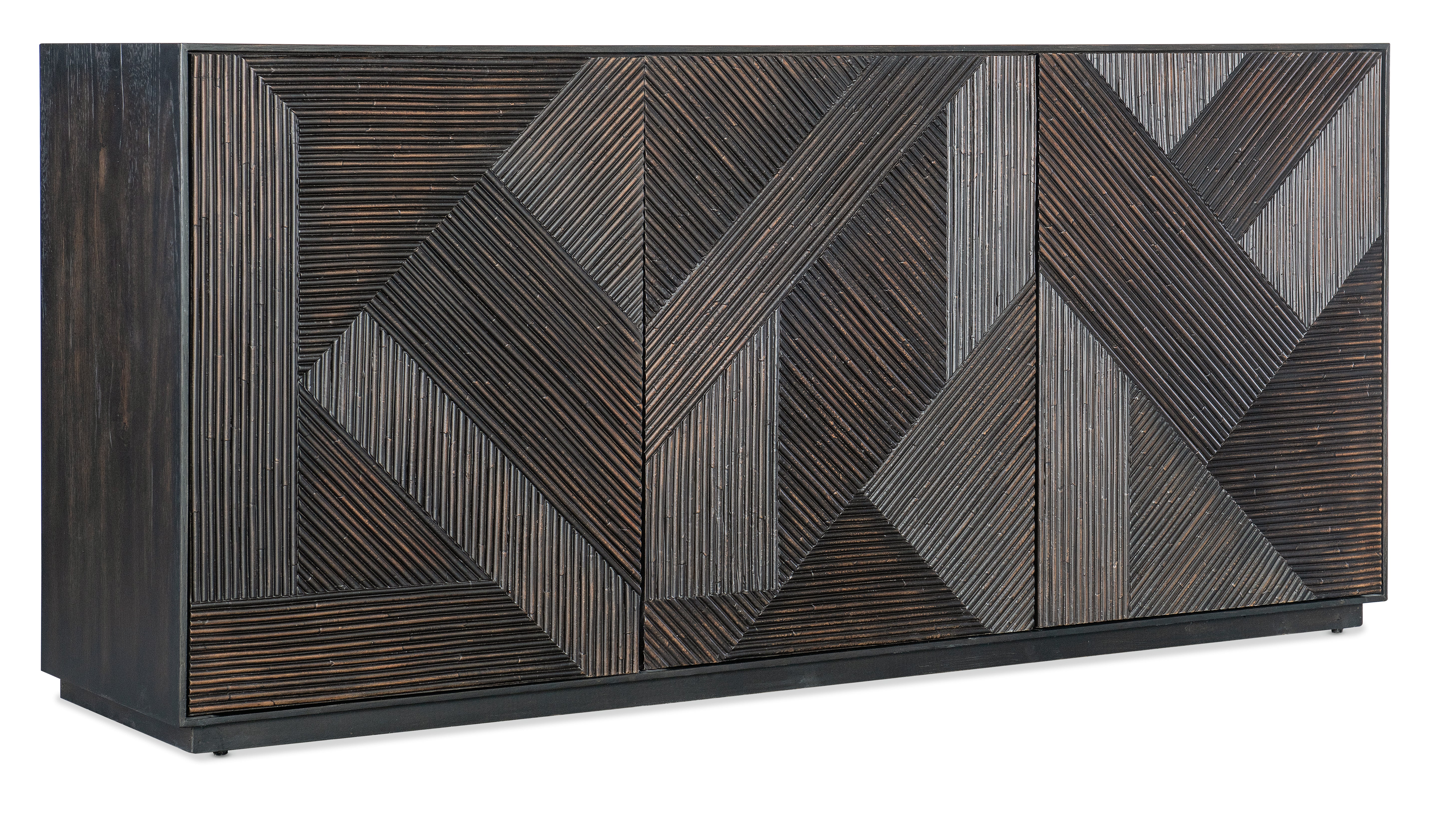 Hooker Furniture Retreat Entertainment Credenza in Dark Wood