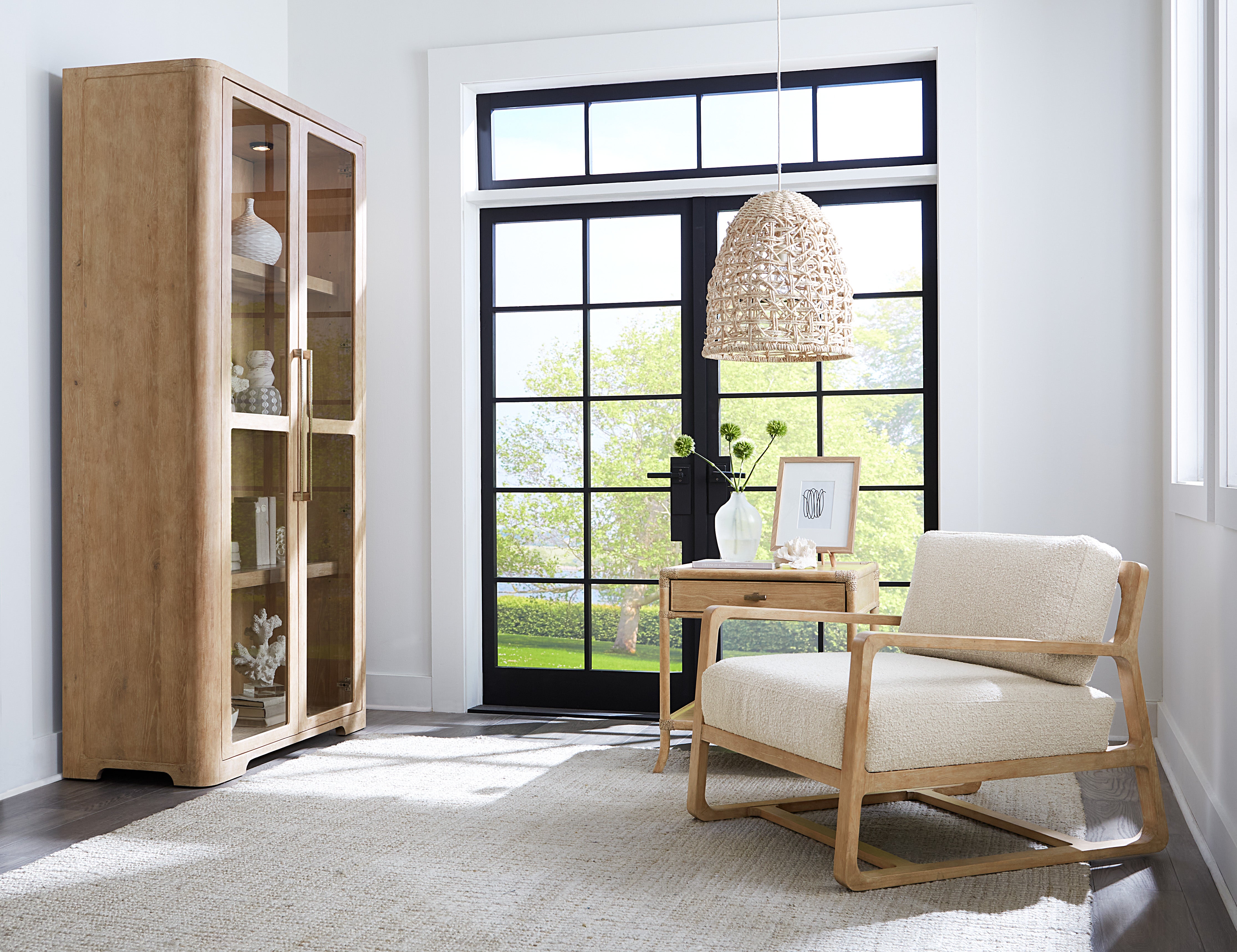 Hooker Furniture Moraine Accent Chair in Light Brown