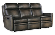 Hooker Furniture Hamilton Power Sofa with Power Headrest in Grey