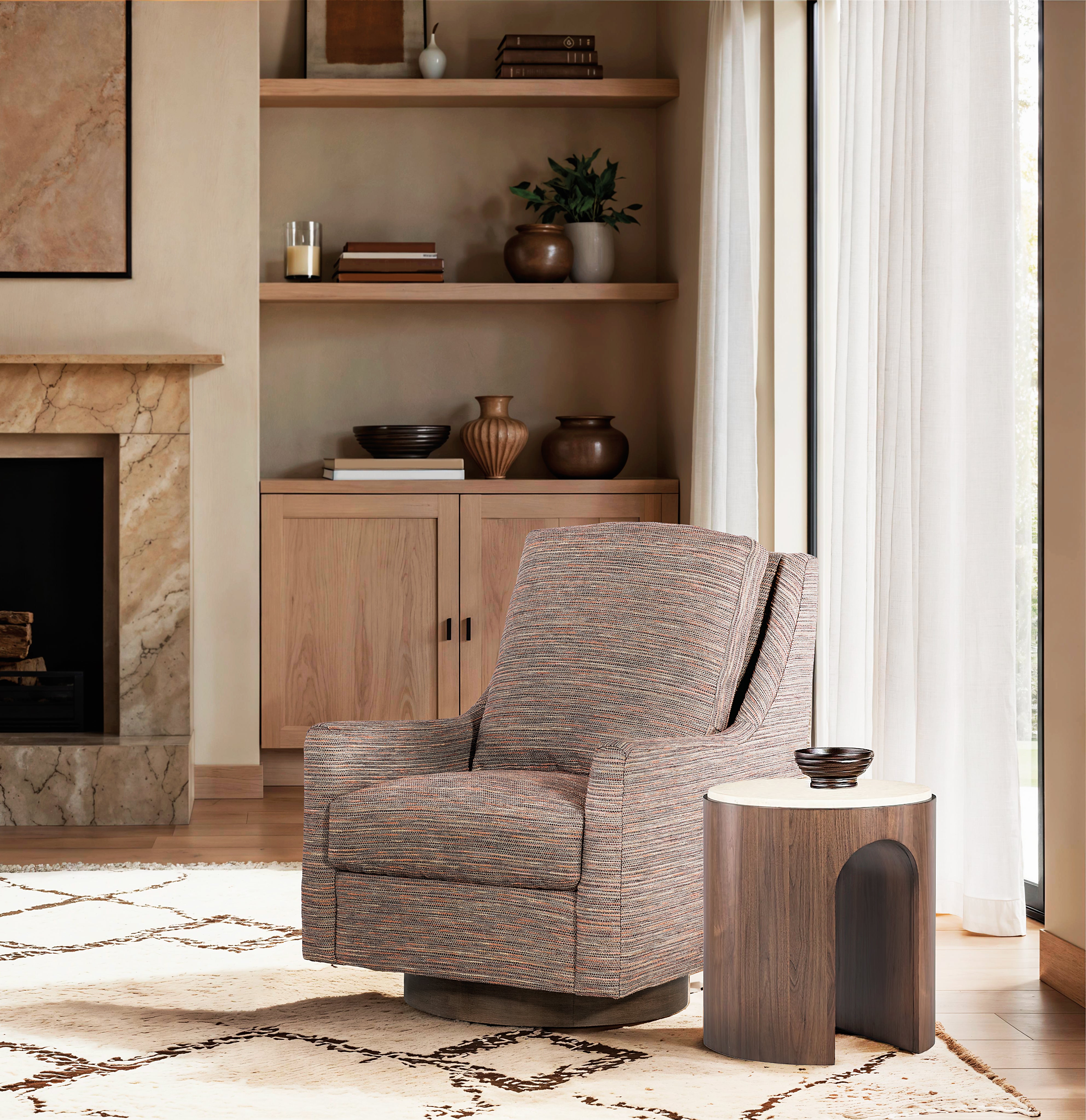 Hooker Furniture Eleana Round End Table in Medium Wood