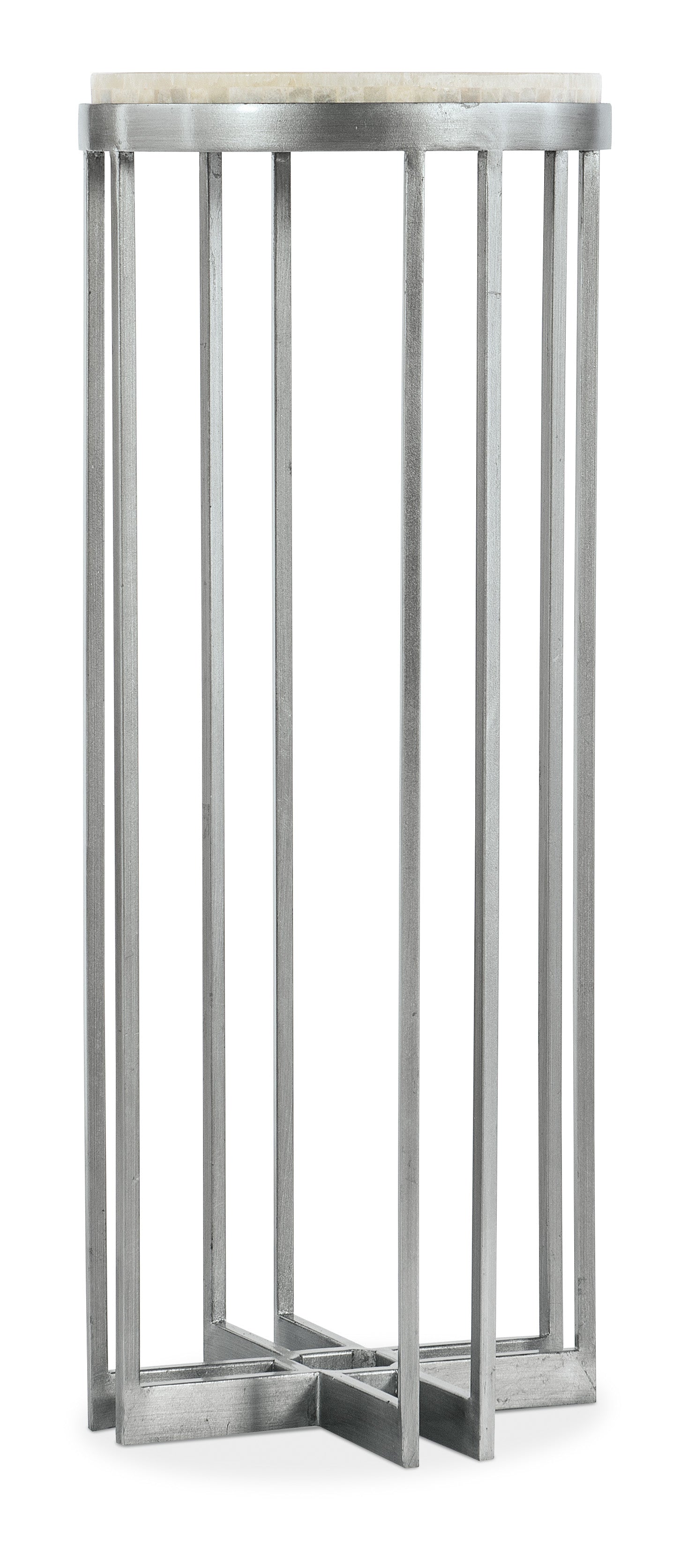 Hooker Furniture Melange Marin 36in Accent End Table in Silvers