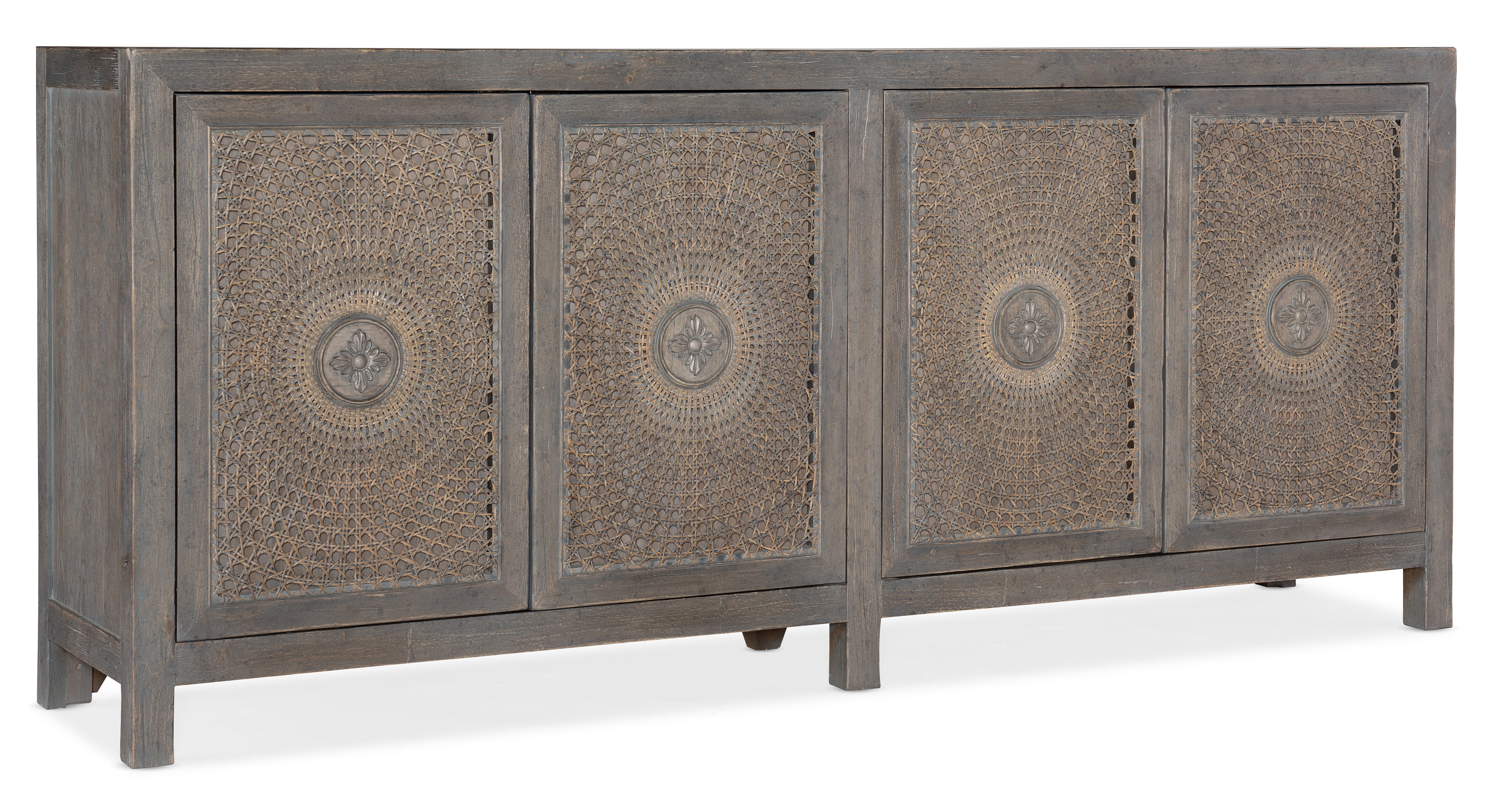 Hooker Furniture Melange Emmett Entertainment Console in Grays