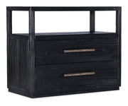 Hooker Furniture Linville Falls Shou Sugi Ban Two Drawer Nightstand