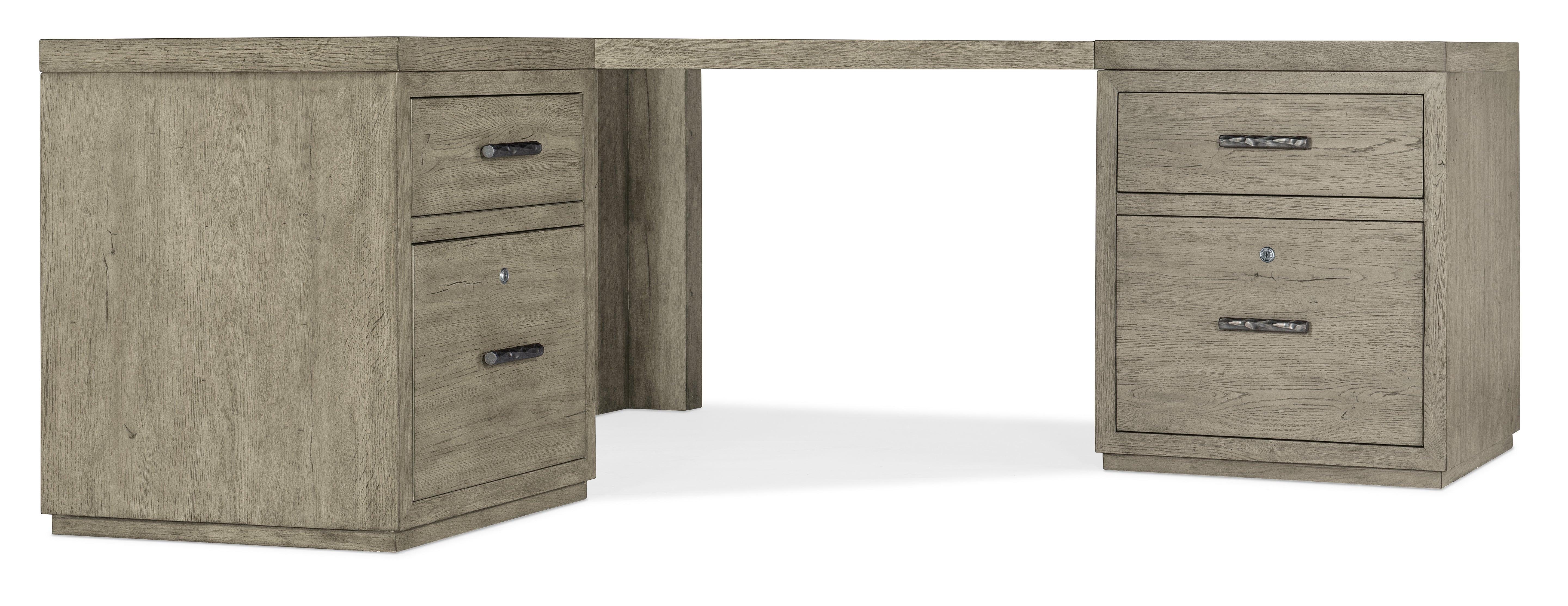 Hooker Furniture Linville Falls Corner Desk with Two Files