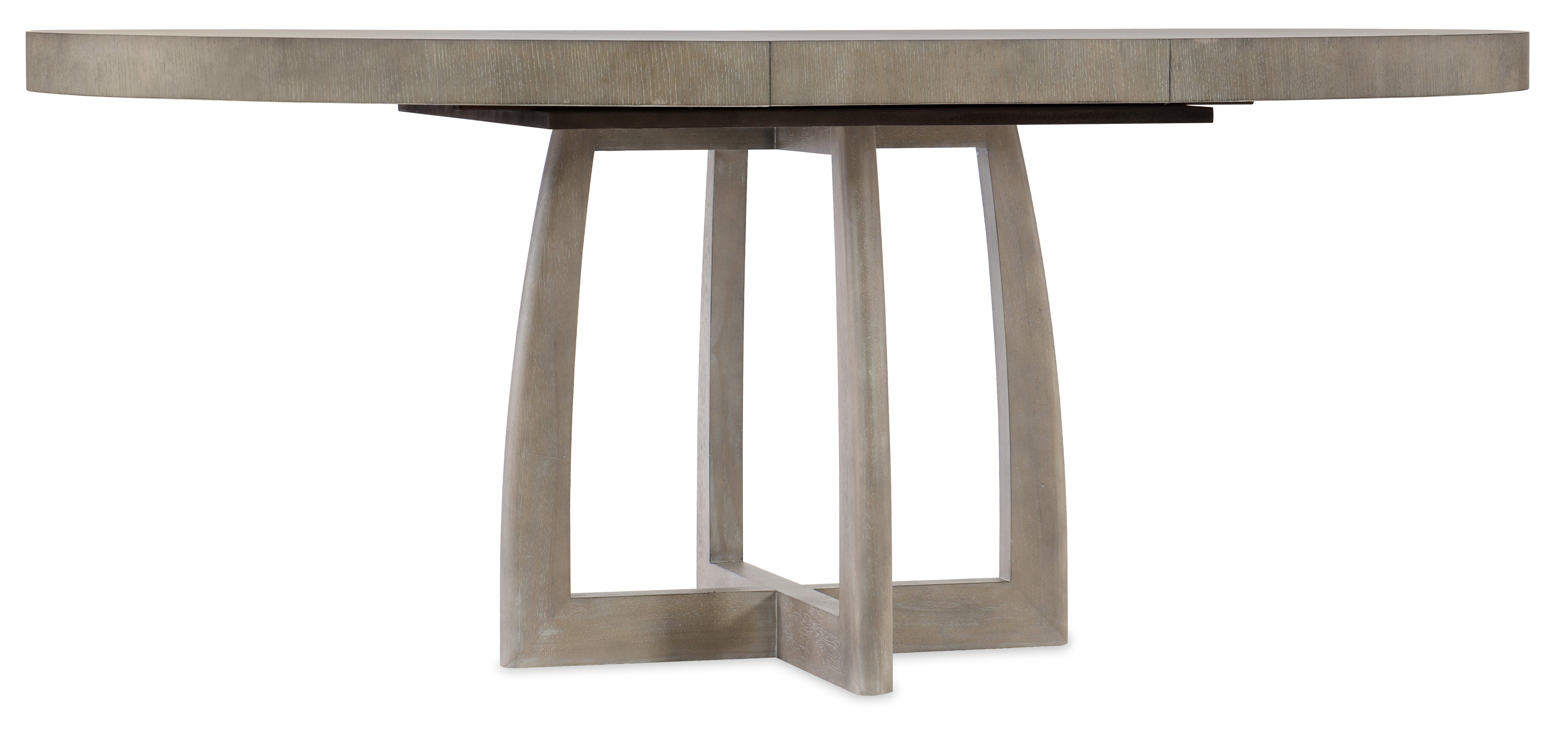 Hooker Furniture Affinity 48in Round Pedestal Dining Table with 1-18in Leaf