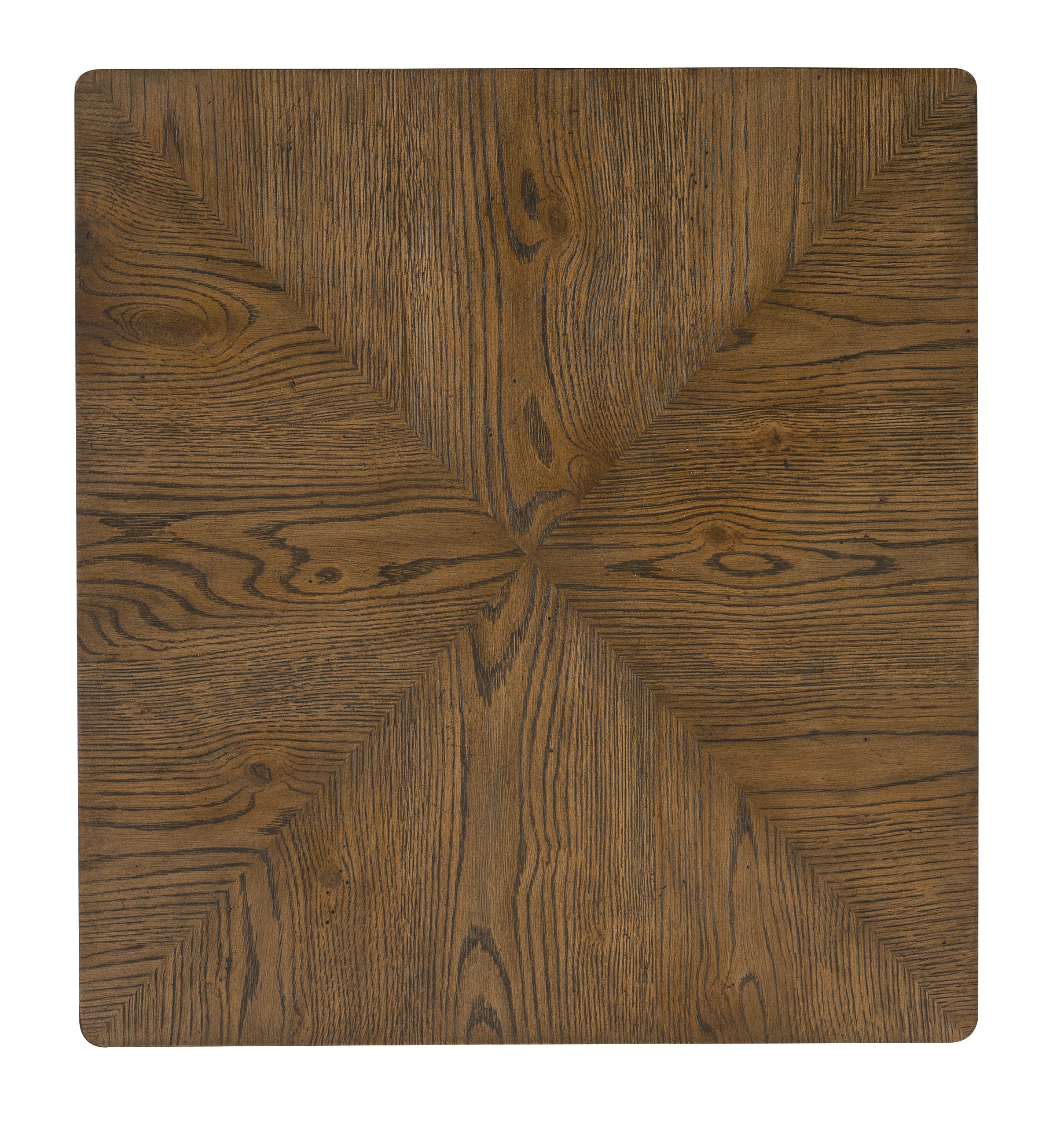 Hooker Furniture Chapman Rectangle End Table in Medium Brown