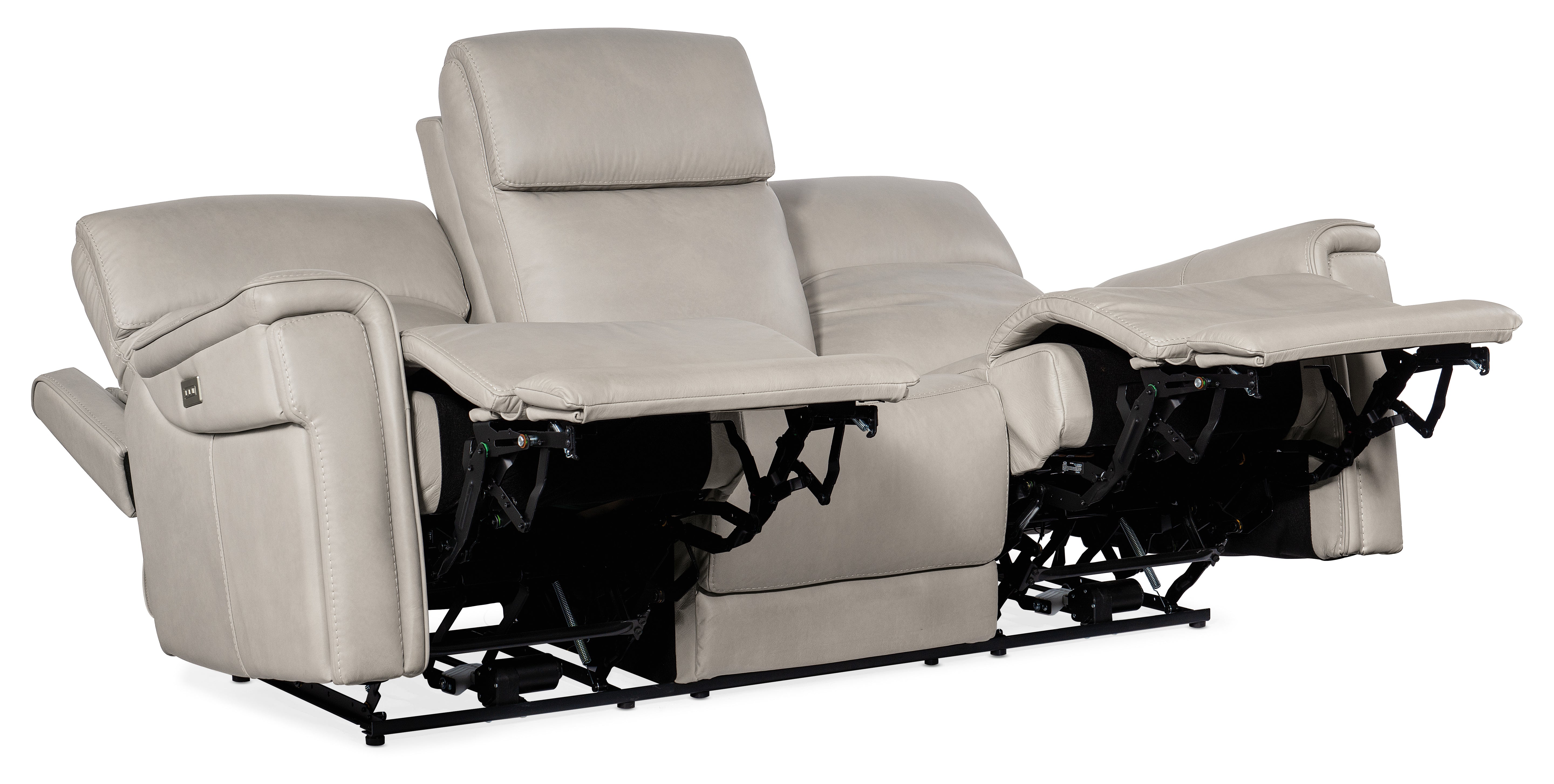 Hooker Furniture Lyra Zero Gravity Power Sofa with Power Headrest and Lumbar in Light Gray