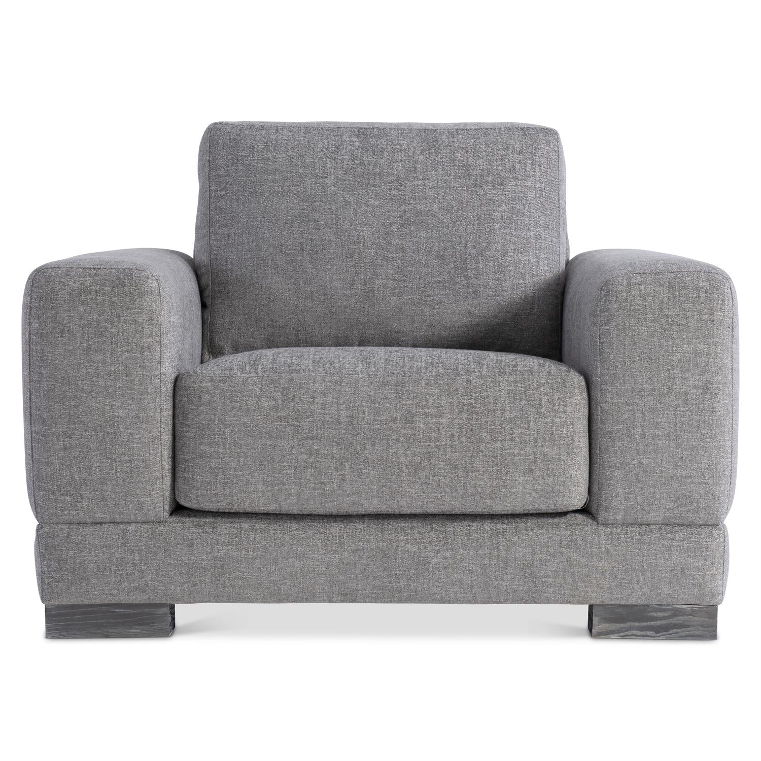 Bernhardt Furniture Plush Lars Fabric Chair in Tadon Cerused