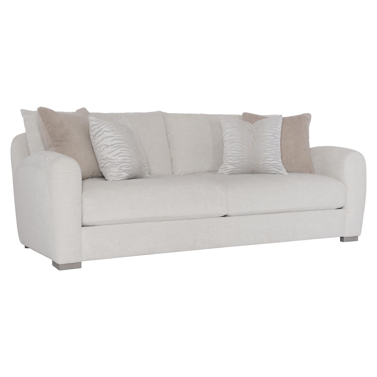 Bernhardt Furniture Plush Asher Fabric Sofa in Greige
