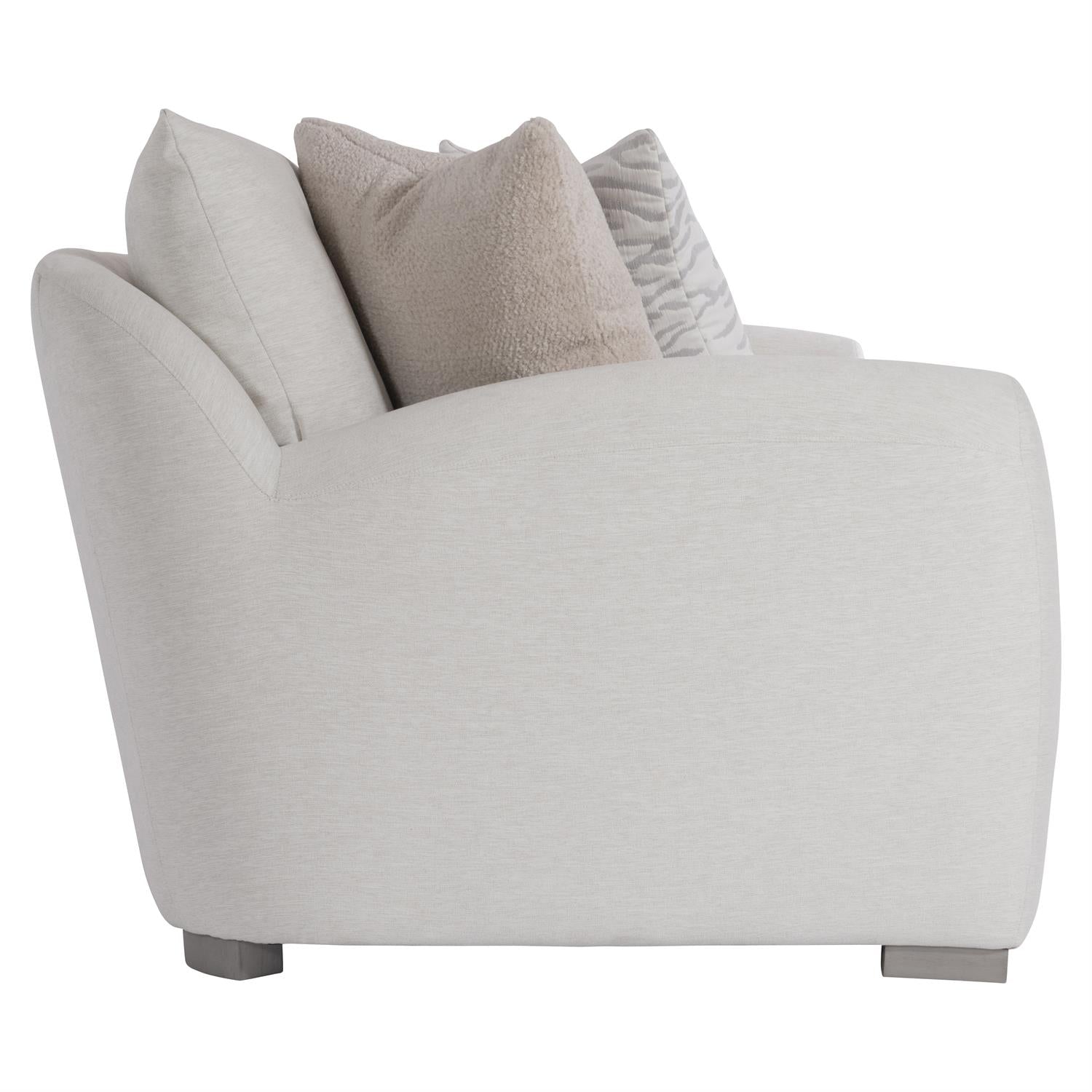 Bernhardt Furniture Plush Asher Fabric Sofa in Greige