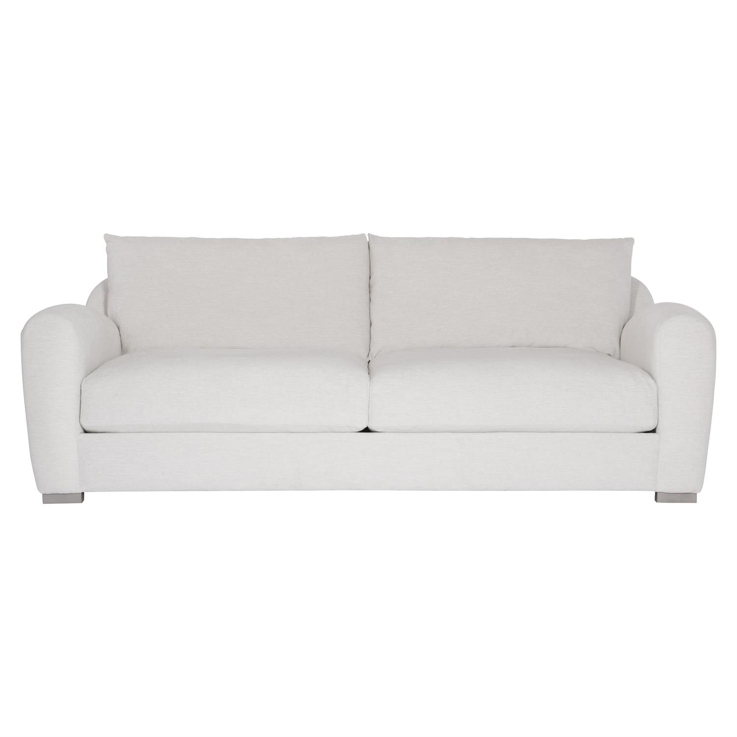 Bernhardt Furniture Plush Asher Fabric Sofa in Greige