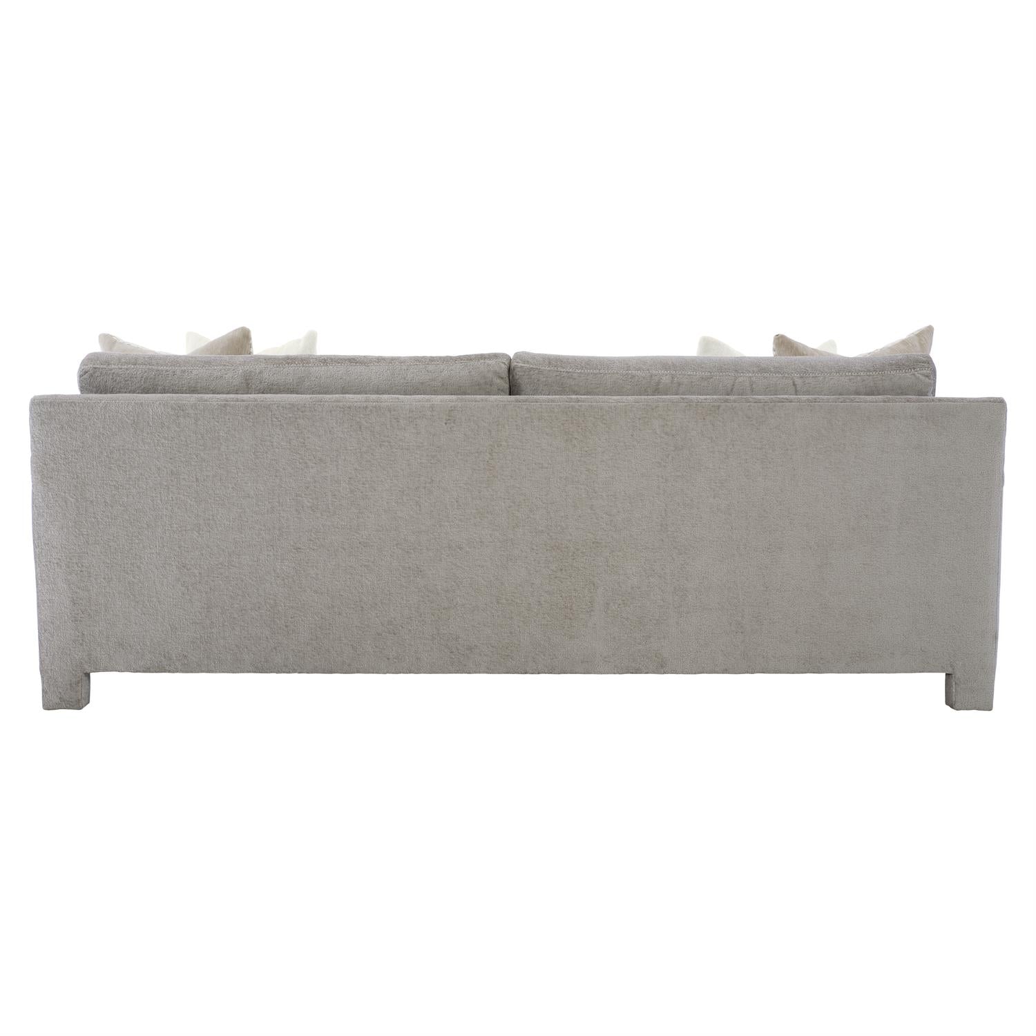 Bernhardt Furniture Plush Mily Two Seater Fabric Sofa in Gray