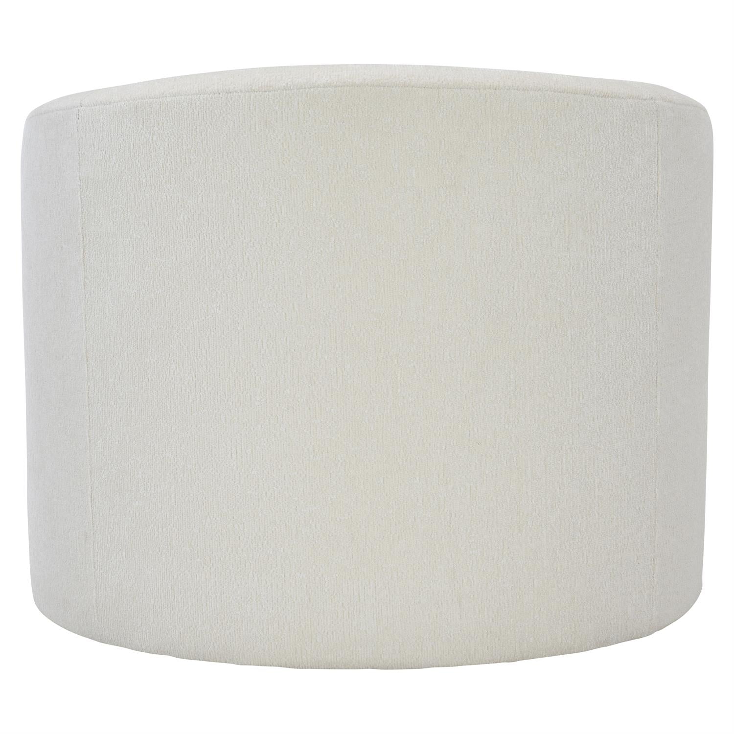 Bernhardt Furniture Plush Elle Fabric Swivel Chair Express Ship in White