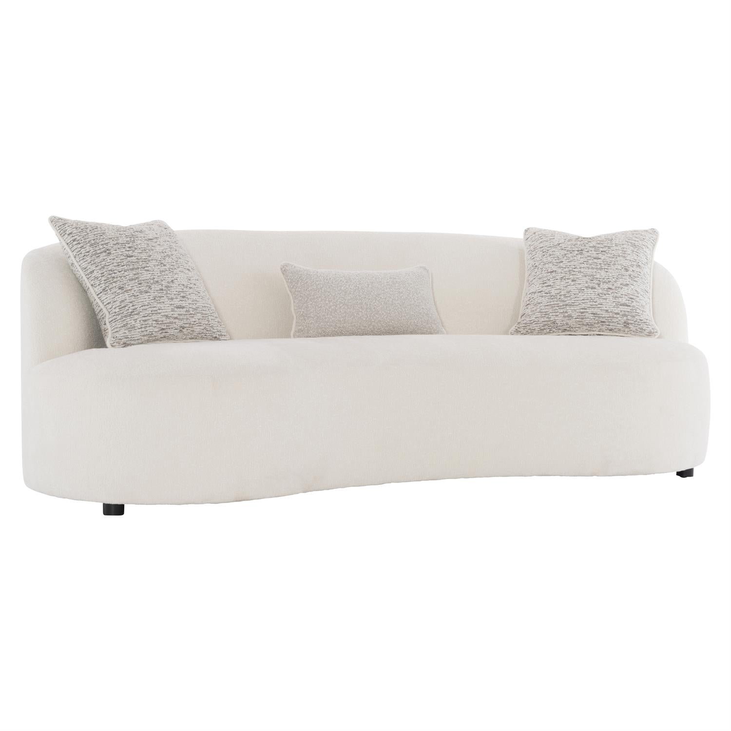 Bernhardt Furniture Plush Elle Fabric Sofa Express Ship in Noir