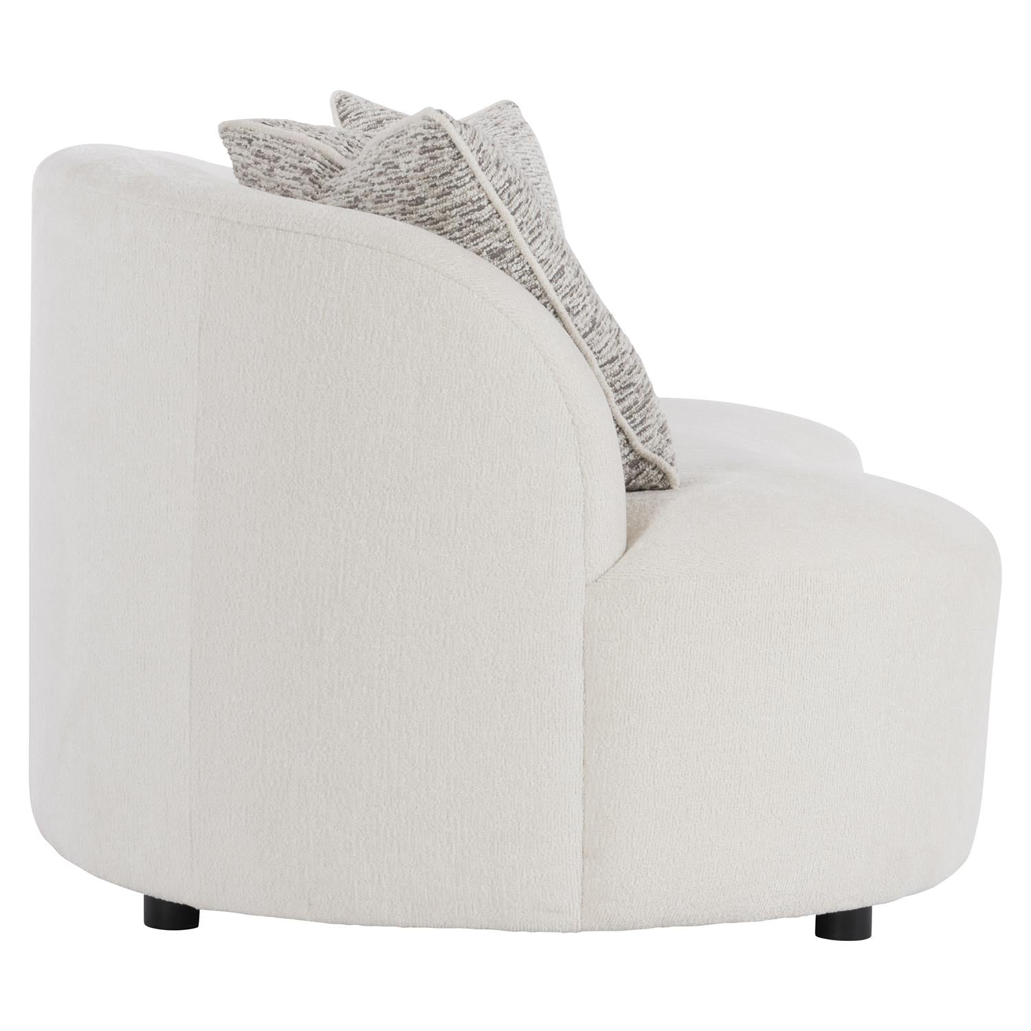 Bernhardt Furniture Plush Elle Fabric Sofa Express Ship in Noir