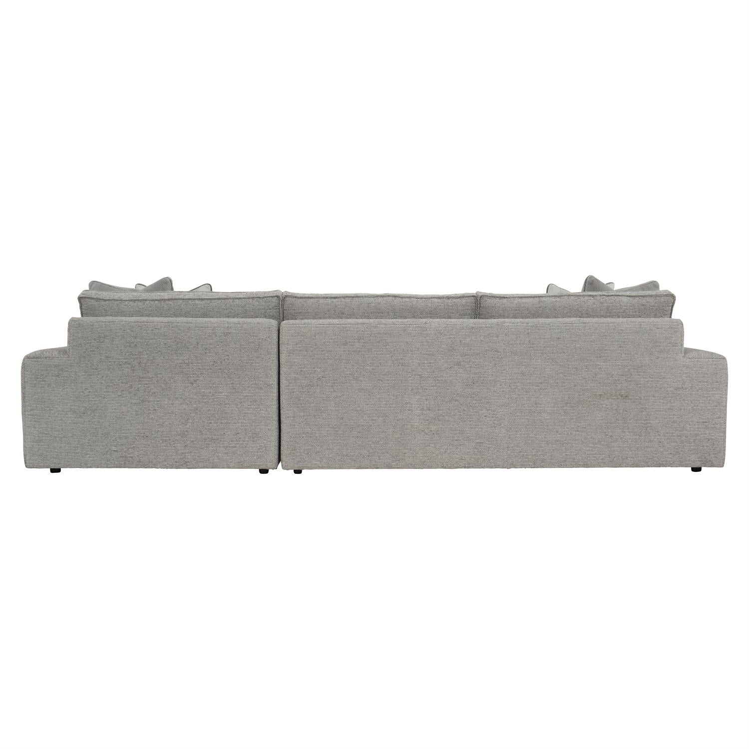 Bernhardt Furniture Plush Nest Fabric Sectional in Walnut