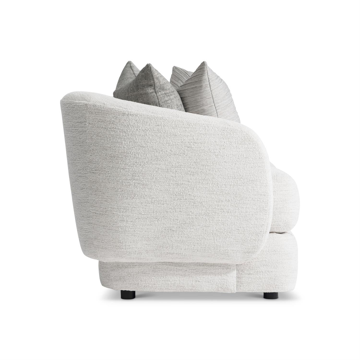 Bernhardt Furniture Plush Margot Fabric Sofa in Noir