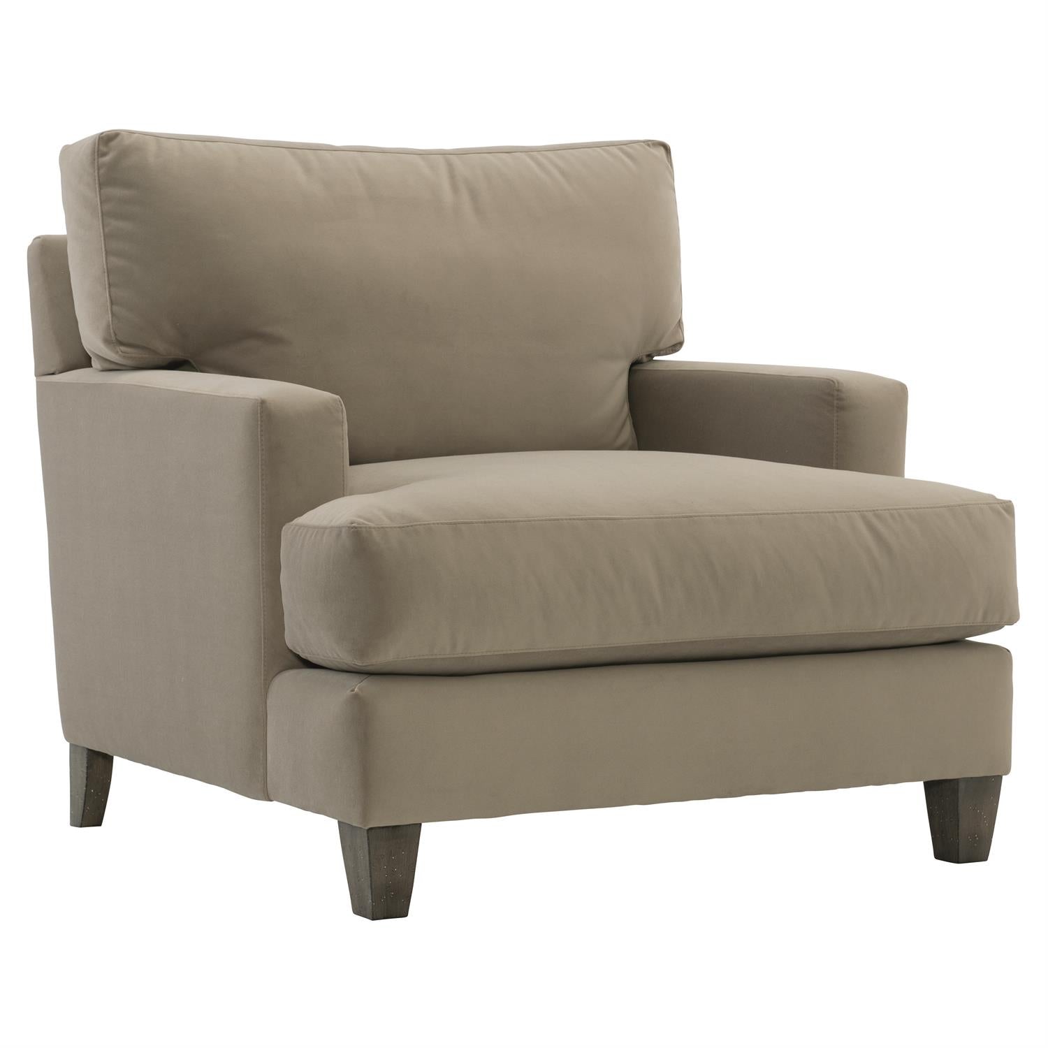 Bernhardt Furniture Plush Mila Fabric Chair in Aged Grey