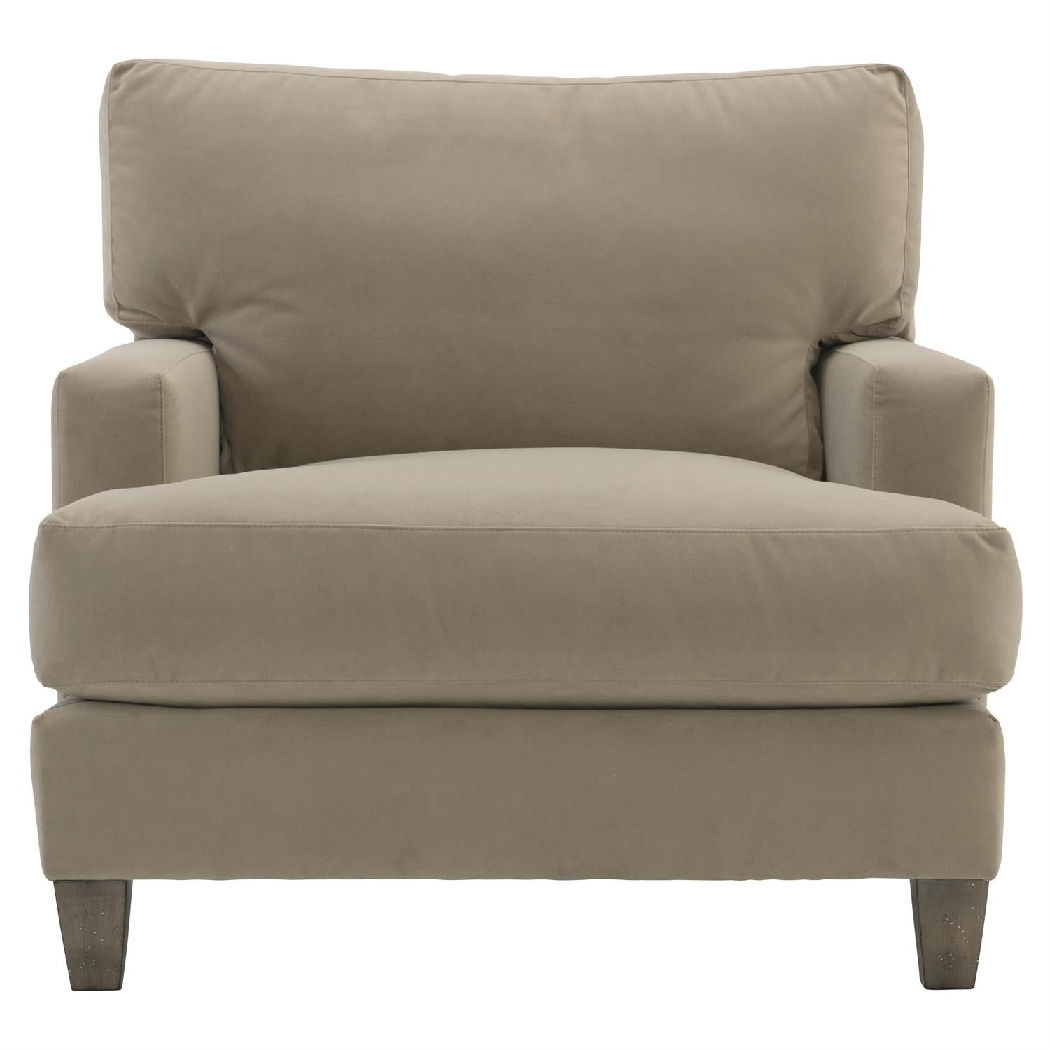 Bernhardt Furniture Plush Mila Fabric Chair in Aged Grey