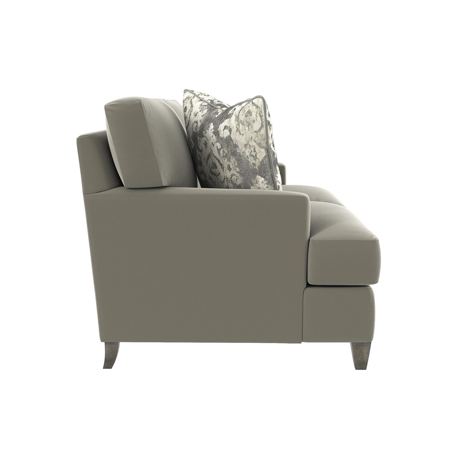 Bernhardt Furniture Plush Mila Fabric Loveseat in Aged Grey