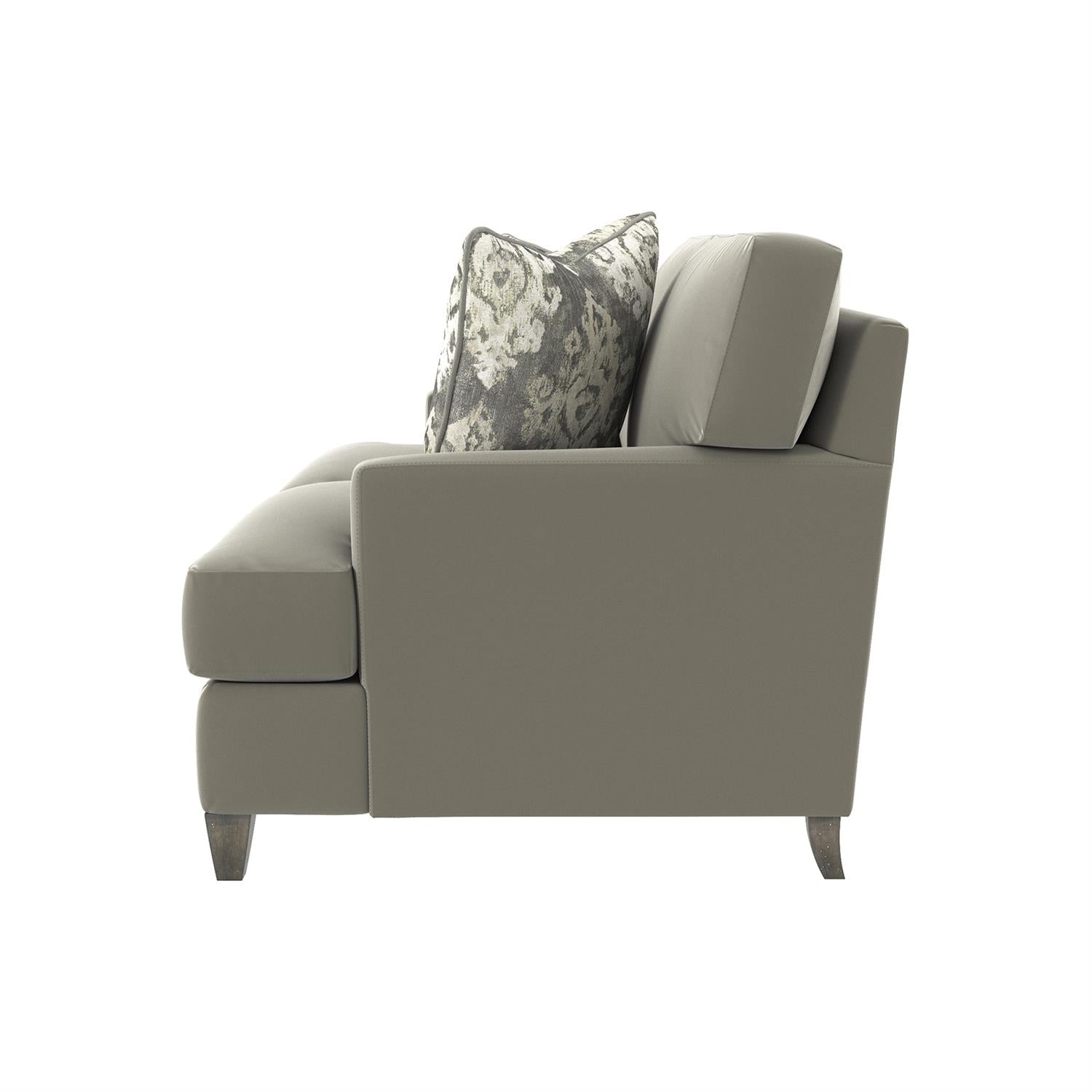 Bernhardt Furniture Plush Mila Fabric Loveseat in Aged Grey