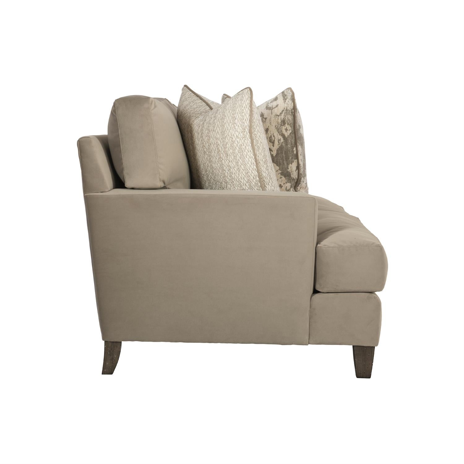 Bernhardt Furniture Plush Mila Three Seater Fabric Sofa in Portobello
