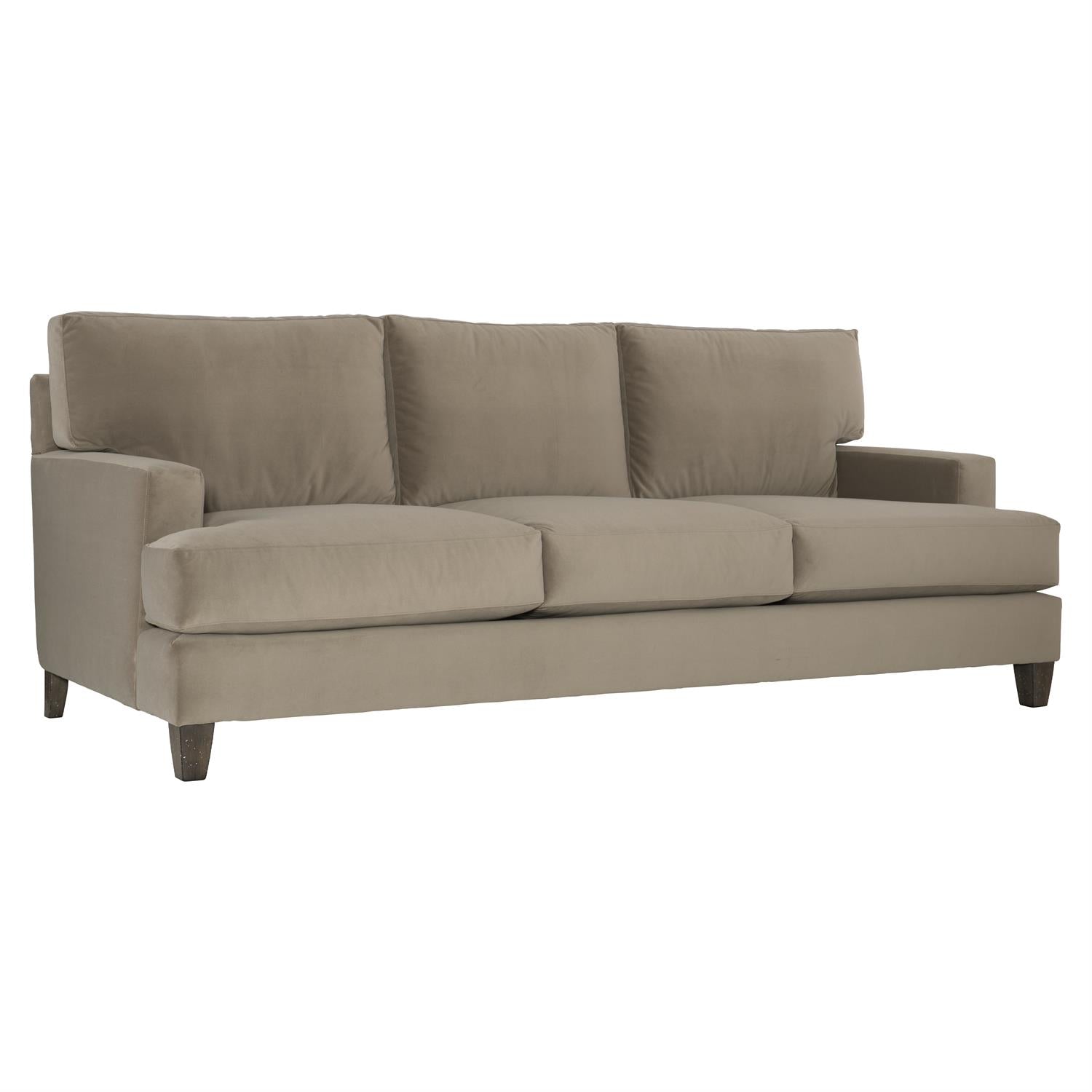 Bernhardt Furniture Plush Mila Three Seater Fabric Sofa in Portobello