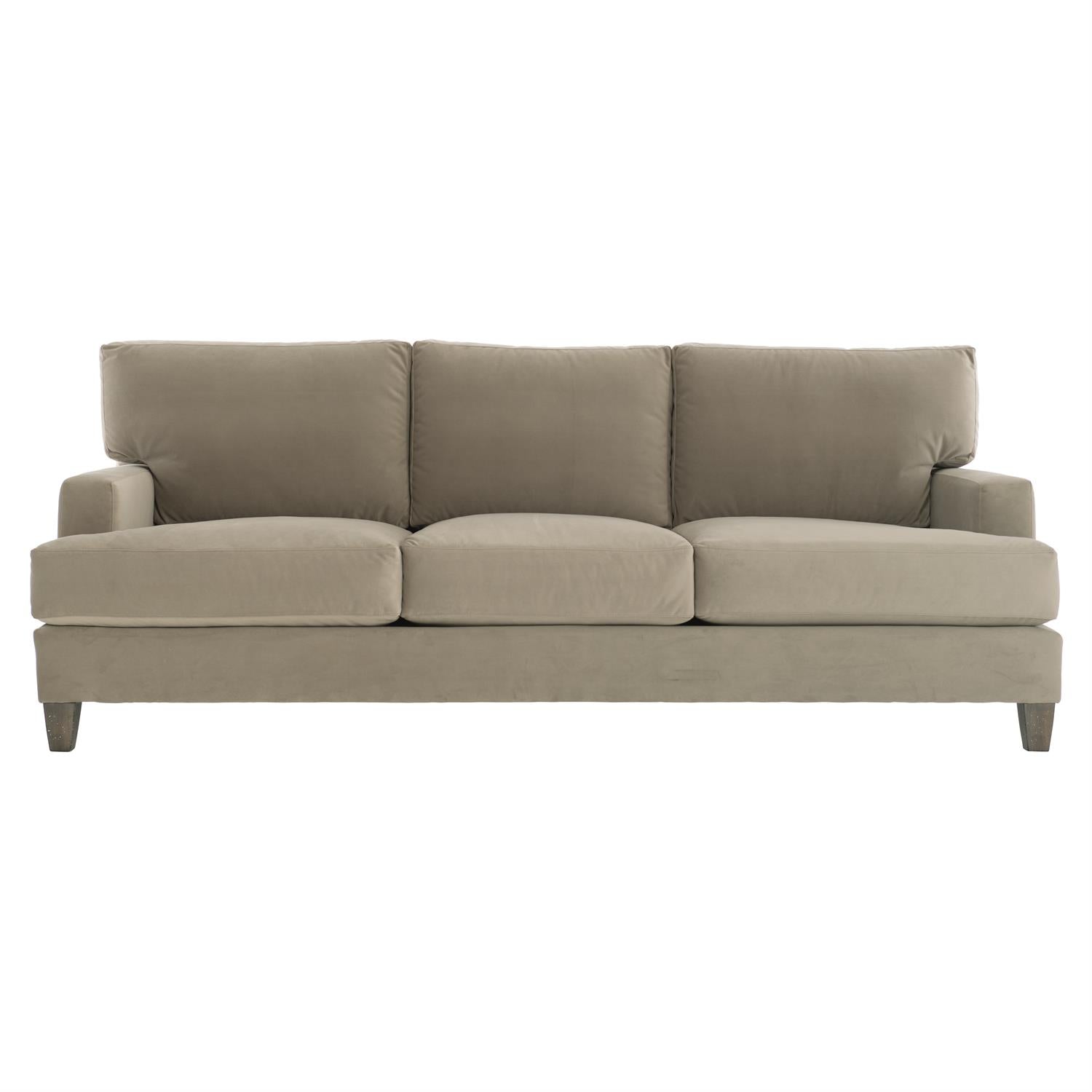 Bernhardt Furniture Plush Mila Three Seater Fabric Sofa in Portobello