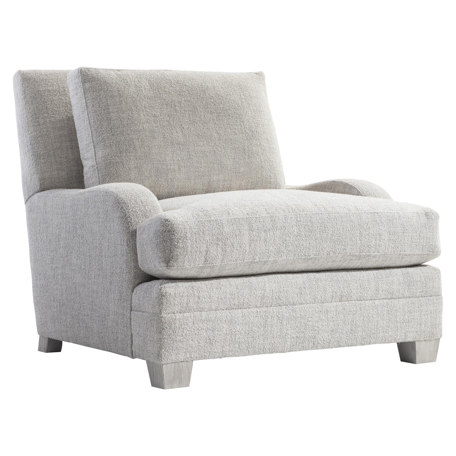 Bernhardt Furniture Plush Rollins Fabric Chair Express Ship in Weathered Bone